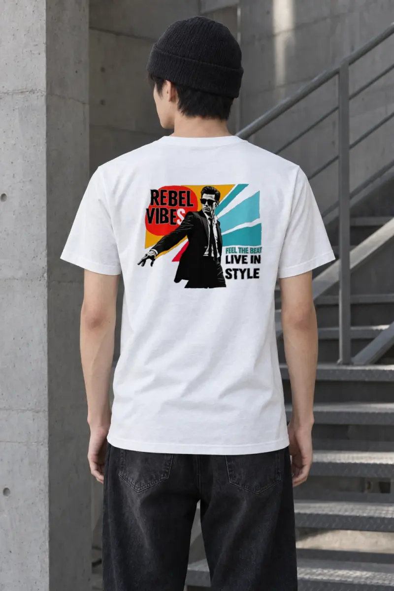 "Rebel Vibes" Heavyweight Unisex Crewneck T-shirt