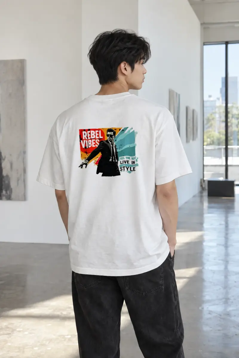 "Rebel Vibes" Heavyweight Unisex Crewneck T-shirt | Gildan 5000