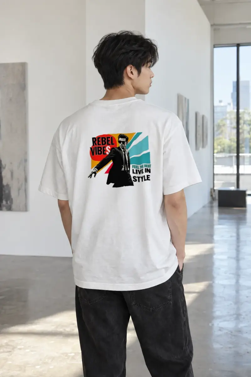 "Rebel Vibes" Heavyweight Unisex Crewneck T-shirt | Gildan 5000
