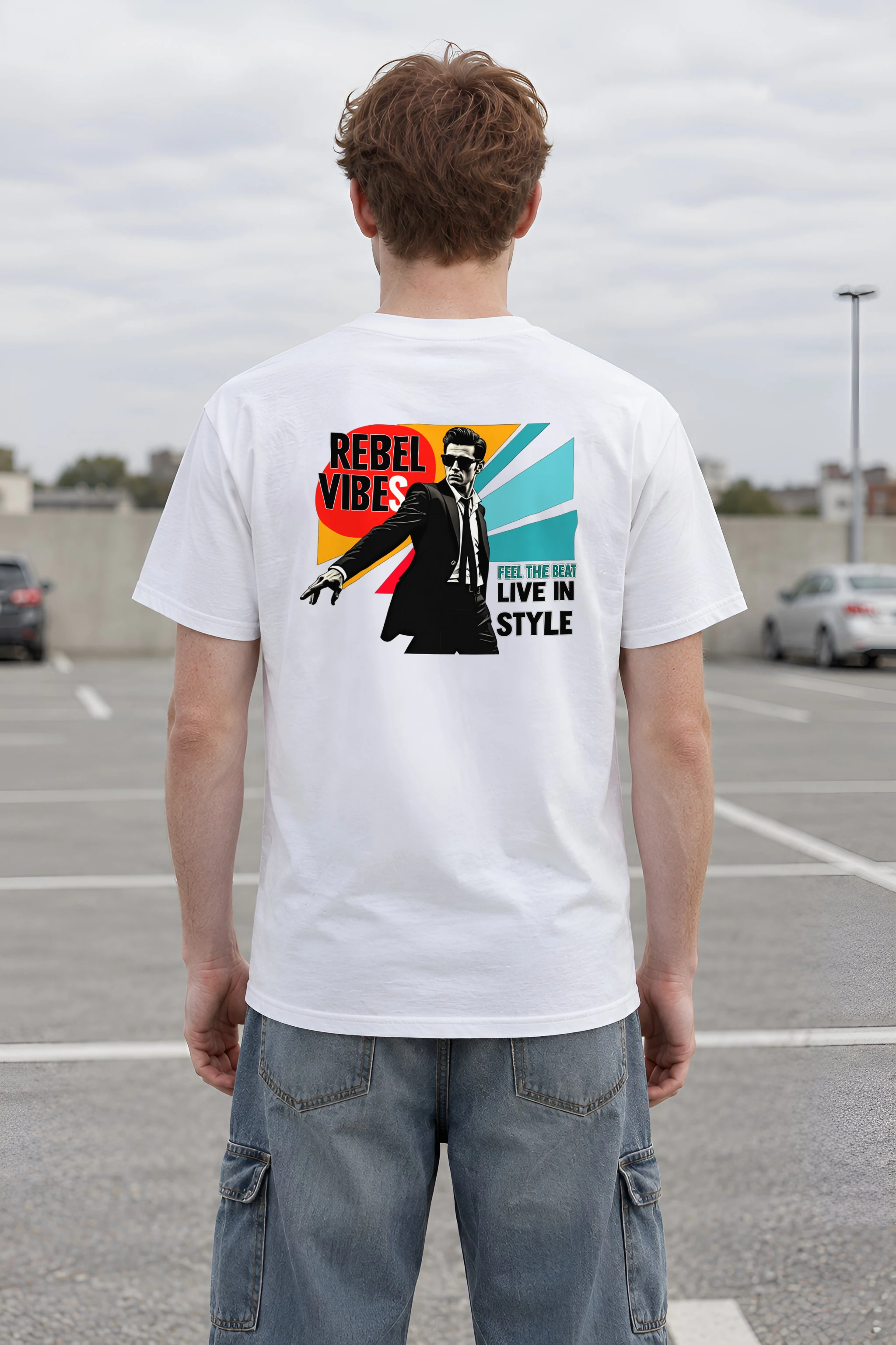 "Rebel Vibes" Heavyweight Unisex Crewneck T-shirt