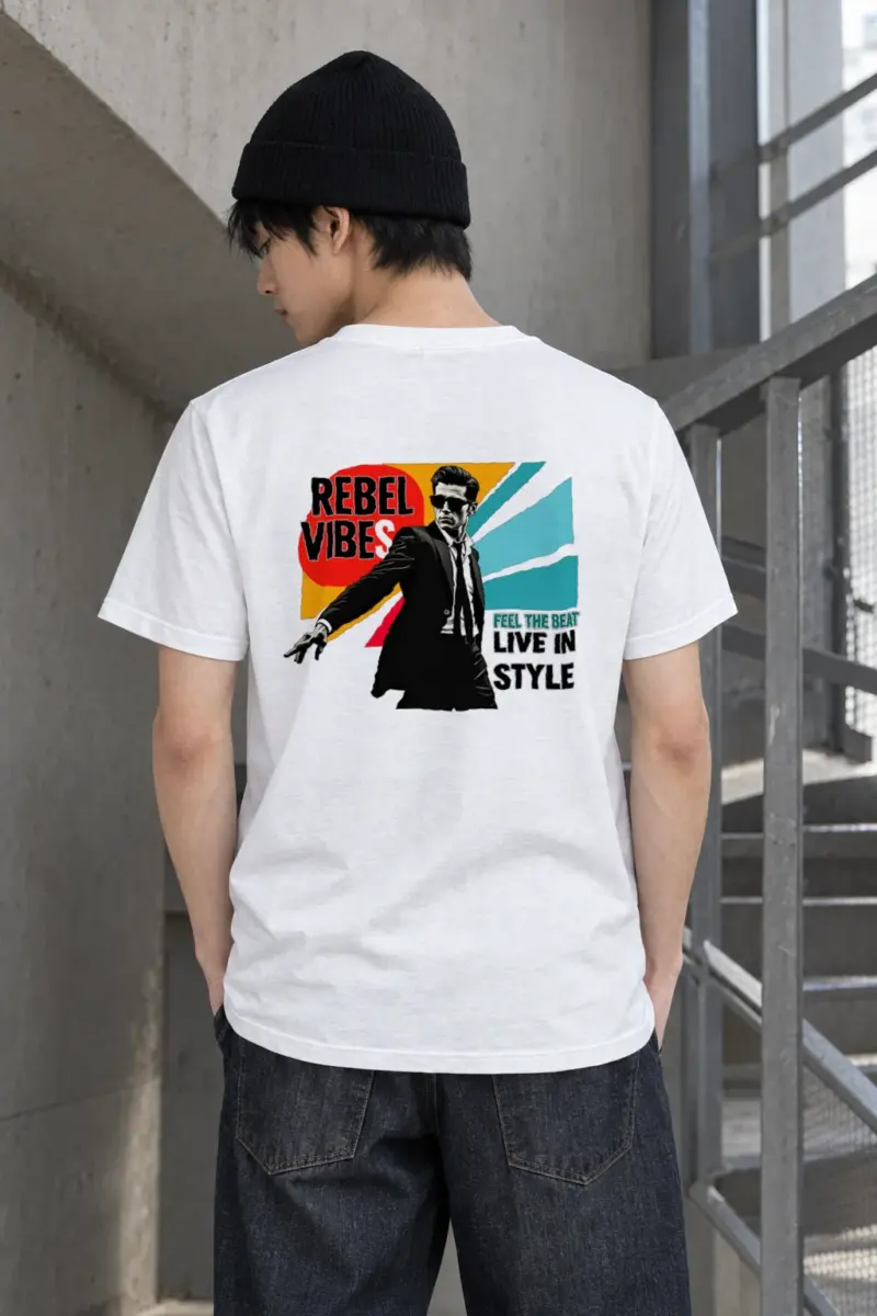 "Rebel Vibes" Heavyweight Unisex Crewneck T-shirt | Gildan 5000