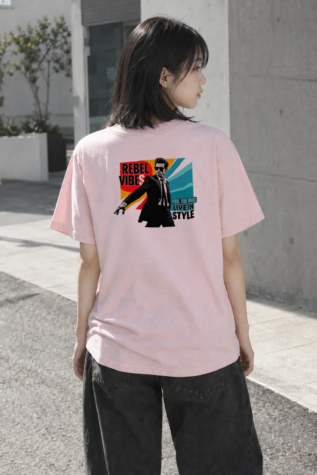 "Rebel Vibes" Heavyweight Unisex Crewneck T-shirt | Gildan 5000