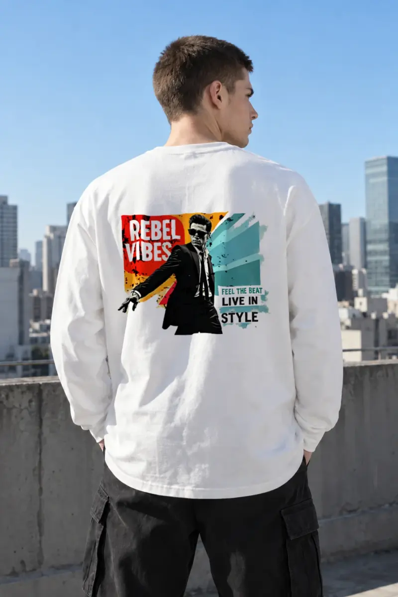 “Rebel Vibes” Unisex Longsleeve T-shirt | Gildan 2400