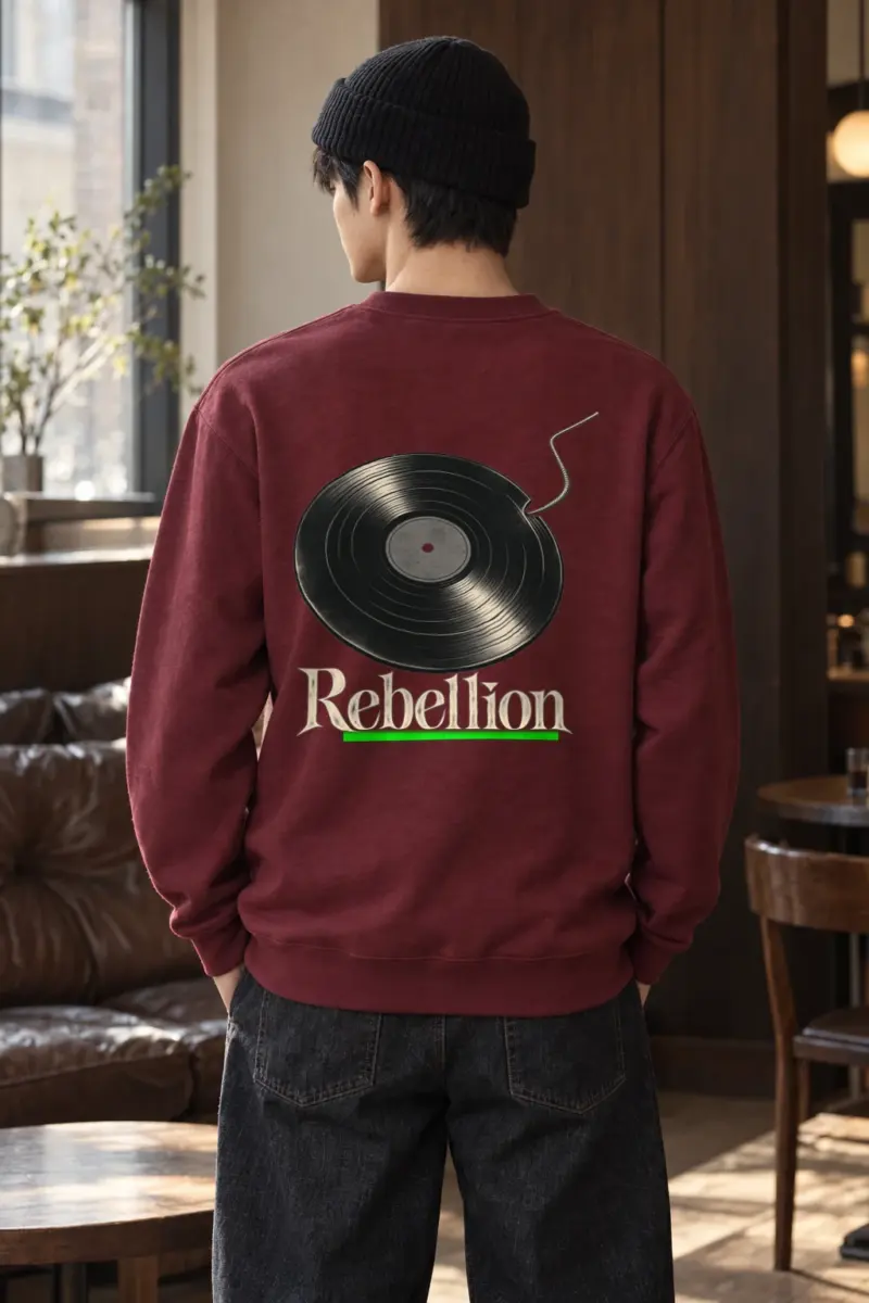 "Rebellion Fuse Record" Heavy Blend Unisex Crewneck Sweatshirt | Gildan 18000