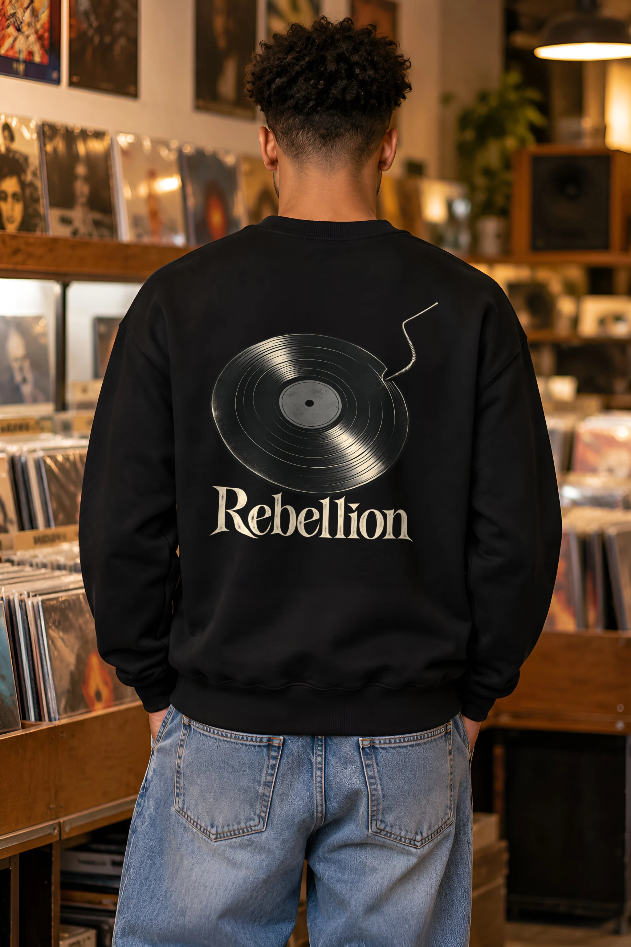 "Rebellion Fuse Record" 1 Crewneck Sweatshirt