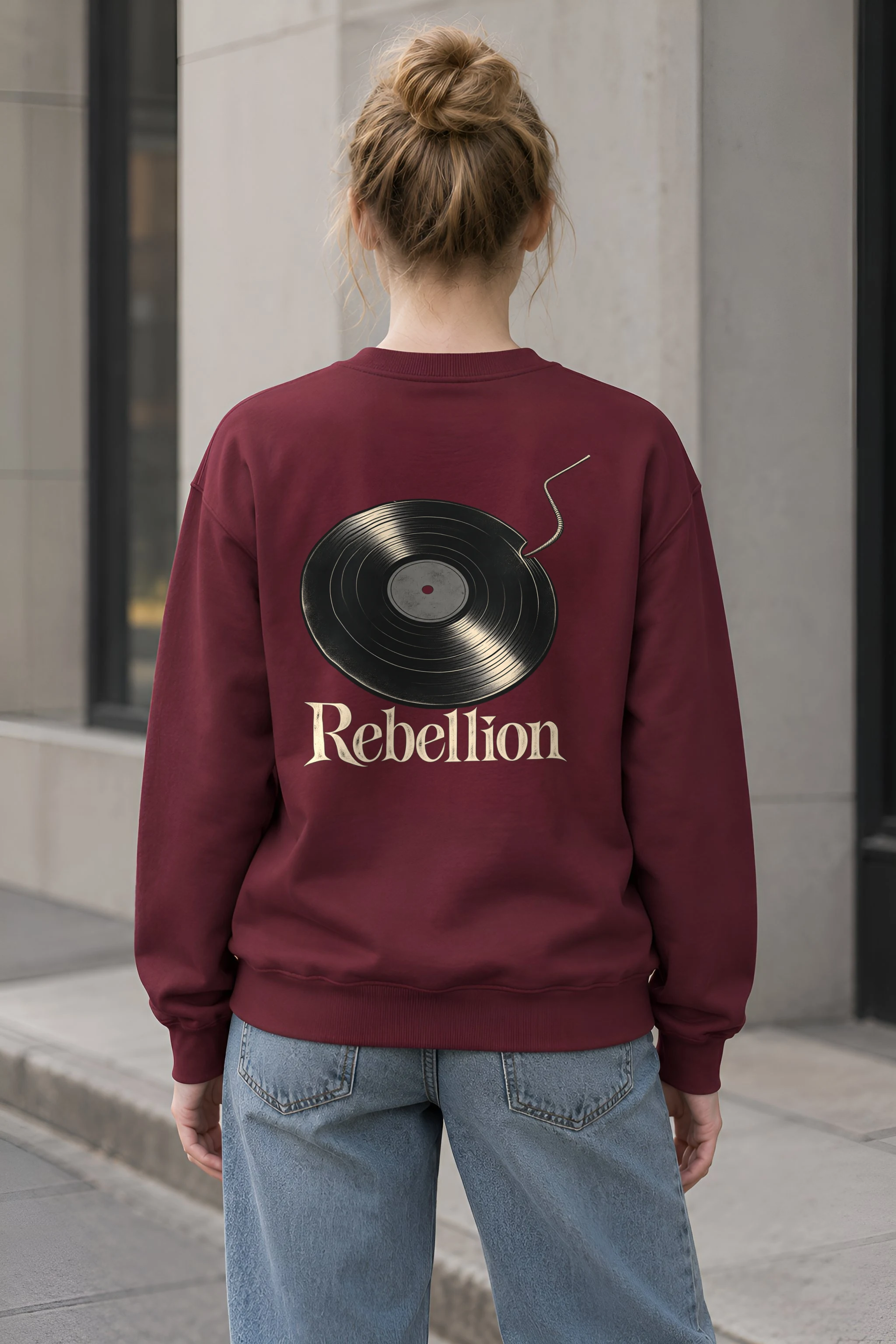 "Rebellion Fuse Record" 1 Crewneck Sweatshirt