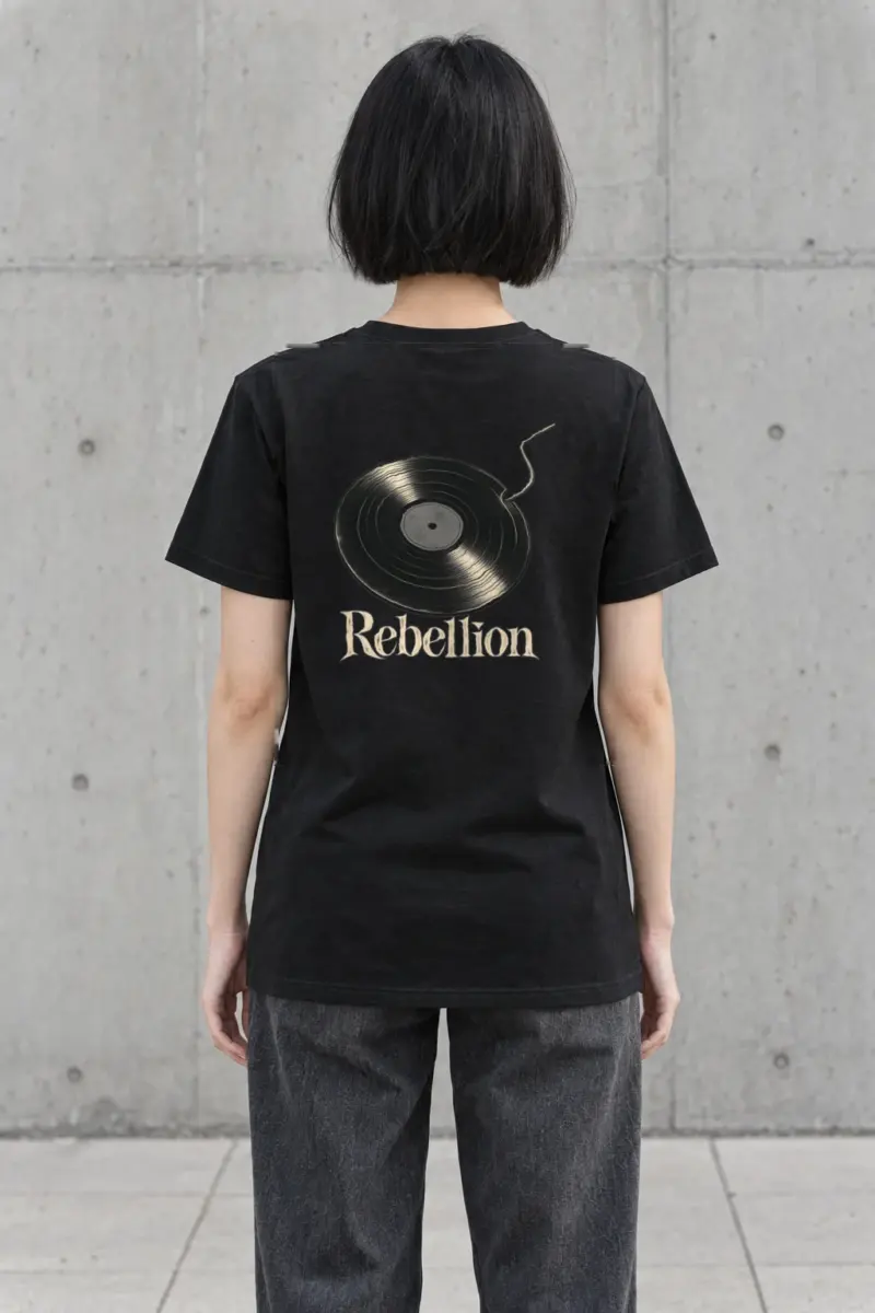 "Rebellion Fuse Record" Heavyweight Unisex Crewneck T-shirt