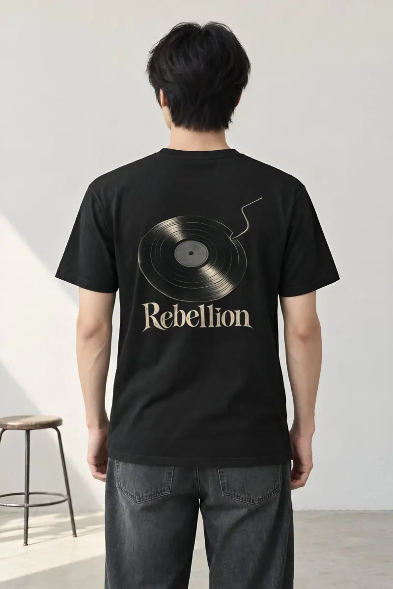 "Rebellion Fuse Record" Heavyweight Unisex Crewneck T-shirt