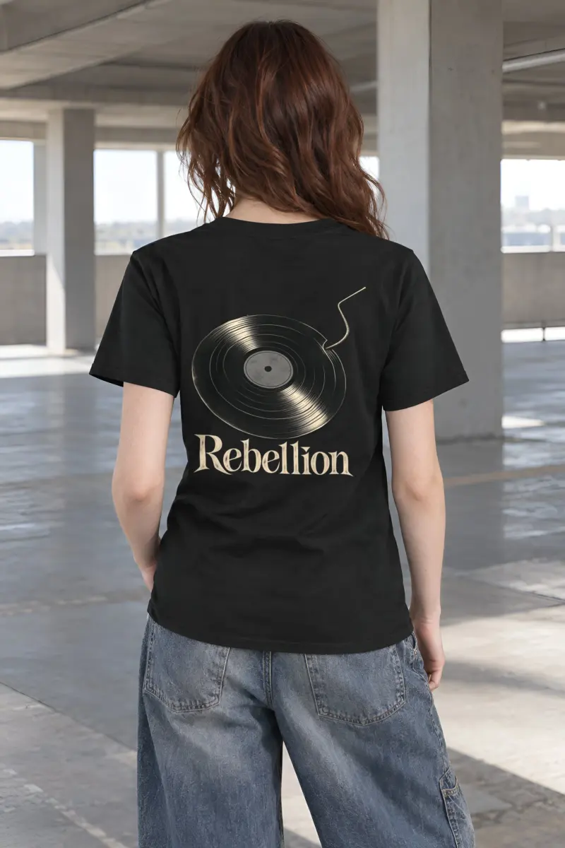 "Rebellion Fuse Record" Heavyweight Unisex Crewneck T-shirt