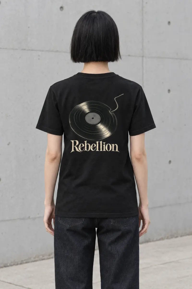"Rebellion Fuse Record" Heavyweight Unisex Crewneck T-shirt