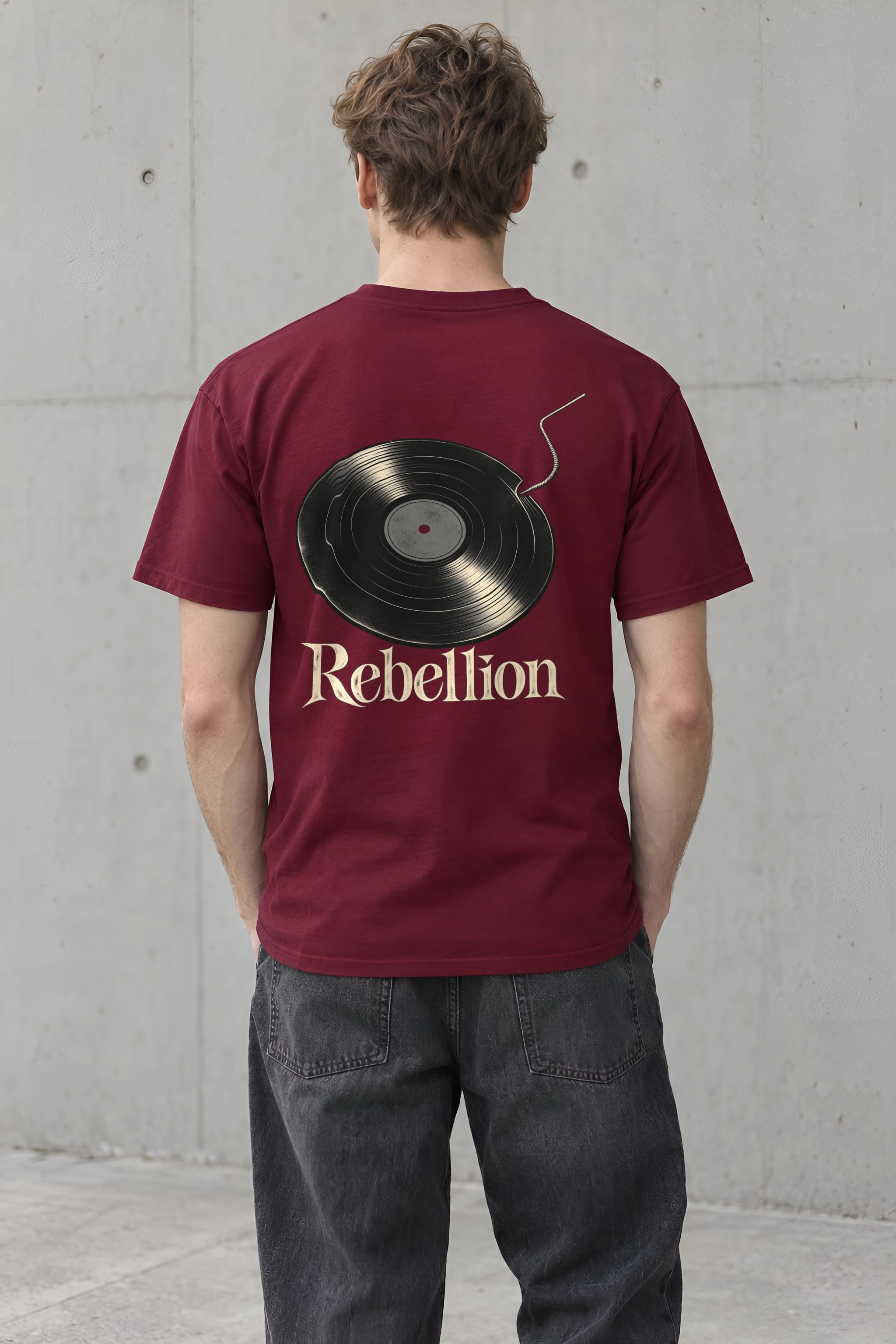 "Rebellion Fuse Record" Heavyweight Unisex Crewneck T-shirt