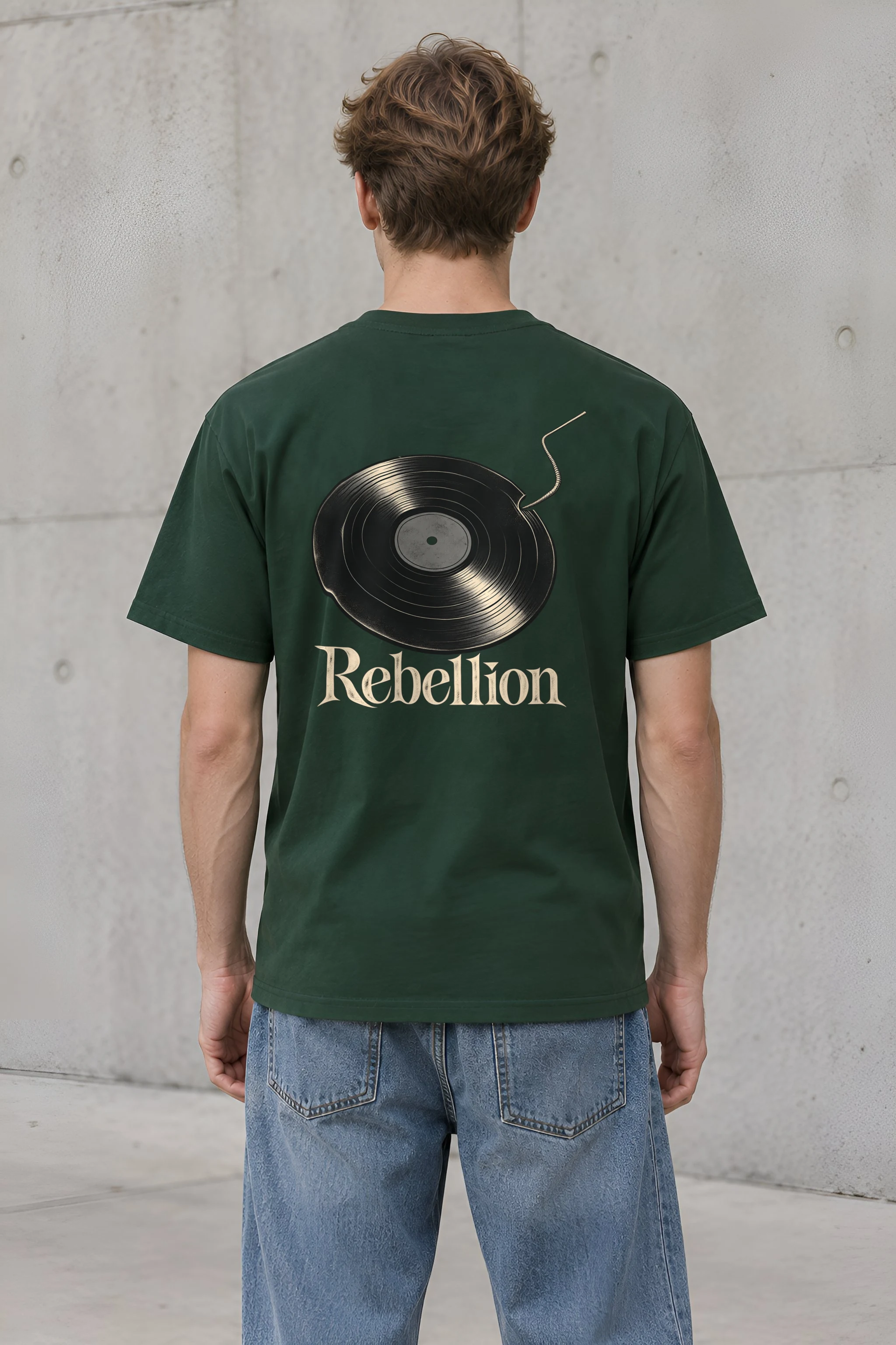 "Rebellion Fuse Record" Heavyweight Unisex Crewneck T-shirt