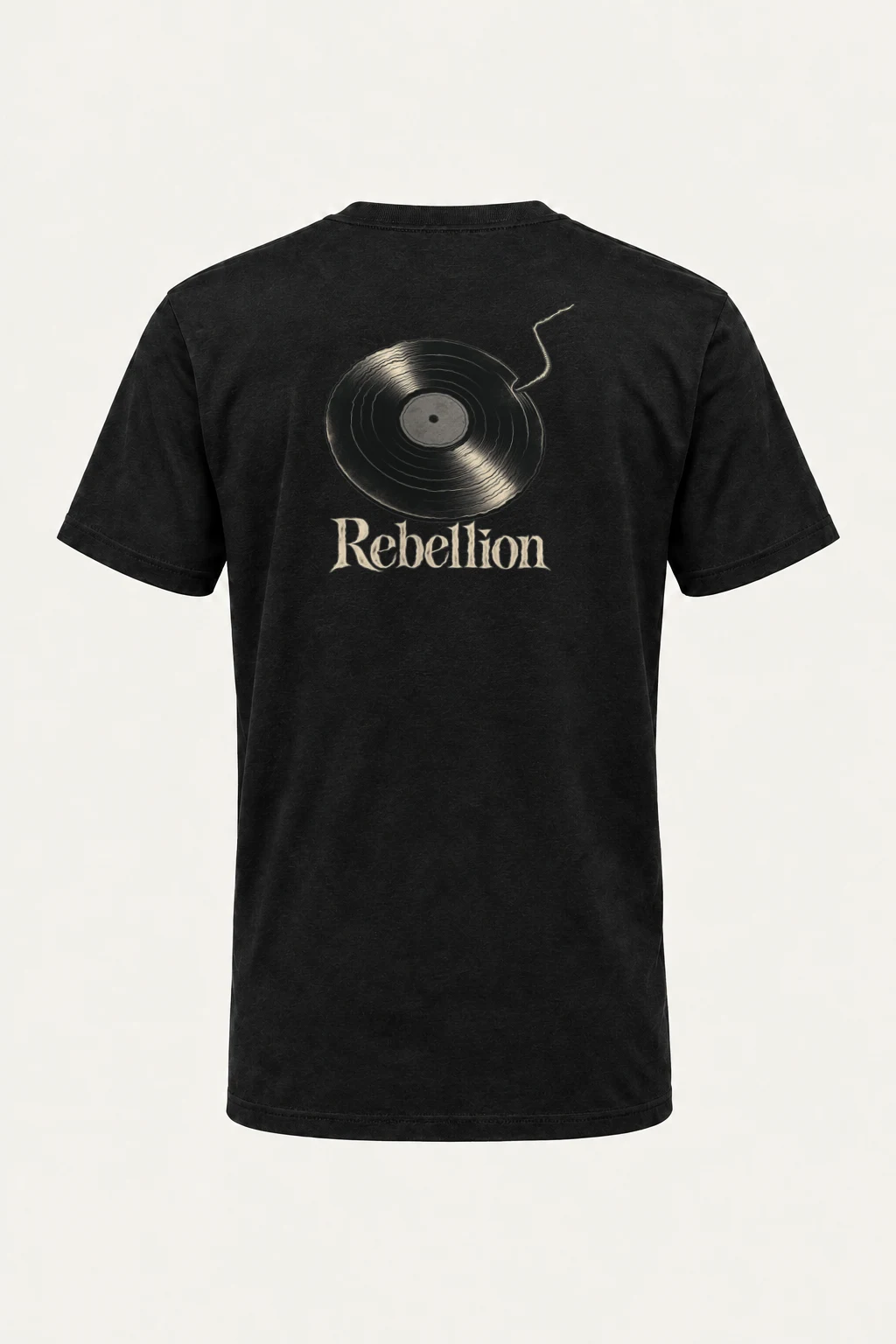 "Rebellion Record" Heavyweight Unisex Crewneck T-shirt | Gildan 5000