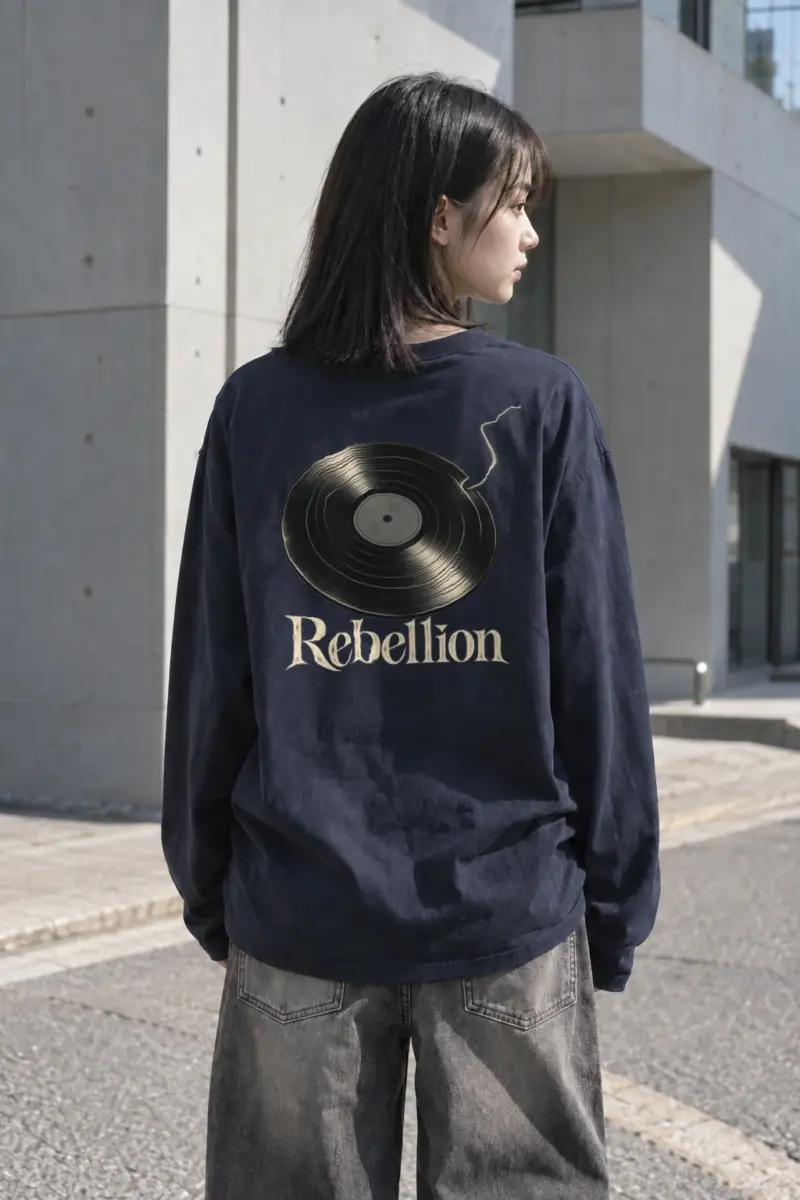 "Rebellion Record" Unisex Longsleeve T-shirt | Gildan 2400