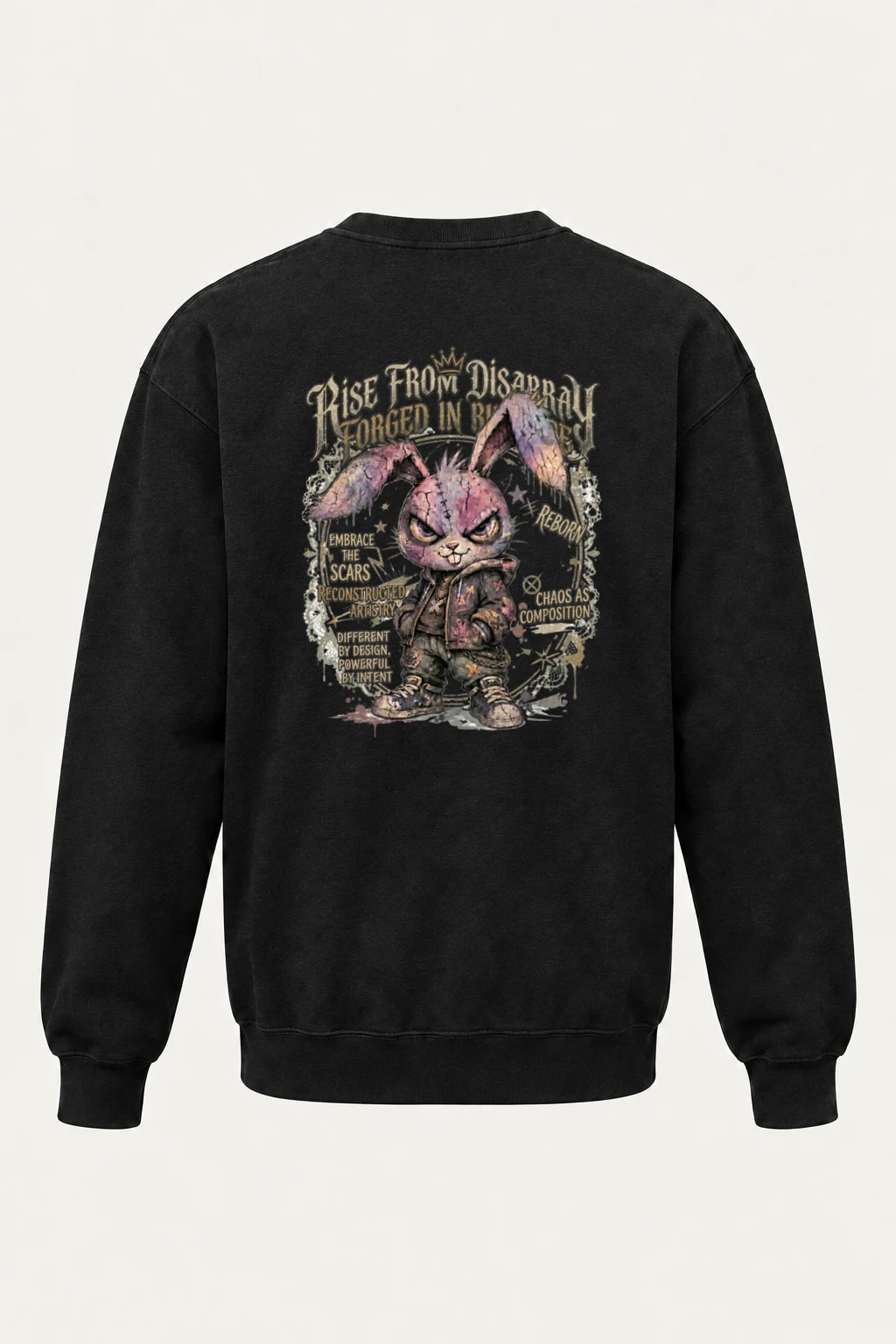 "Reborn By Design" Unisex Sponge Fleece Crewneck Sweatshirt | Bella + Canvas 3901