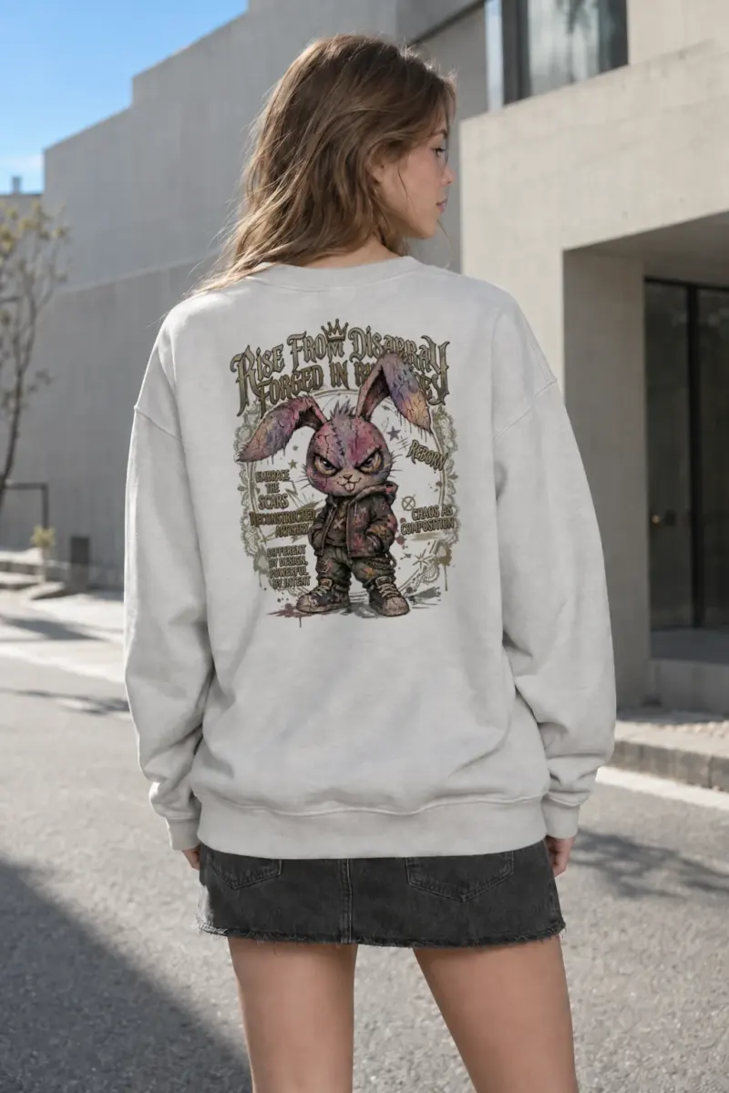"Reborn By Intent" Heavy Blend Unisex Crewneck Sweatshirt | Gildan 18000