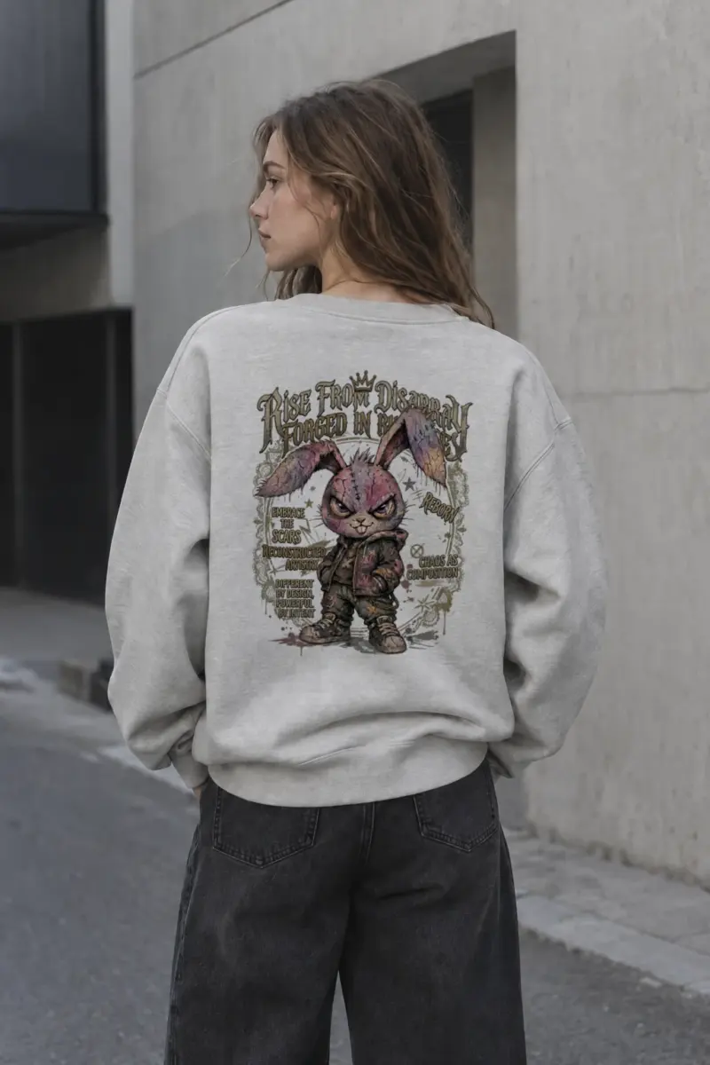 "Reborn By Intent" Heavy Blend Unisex Crewneck Sweatshirt | Gildan 18000