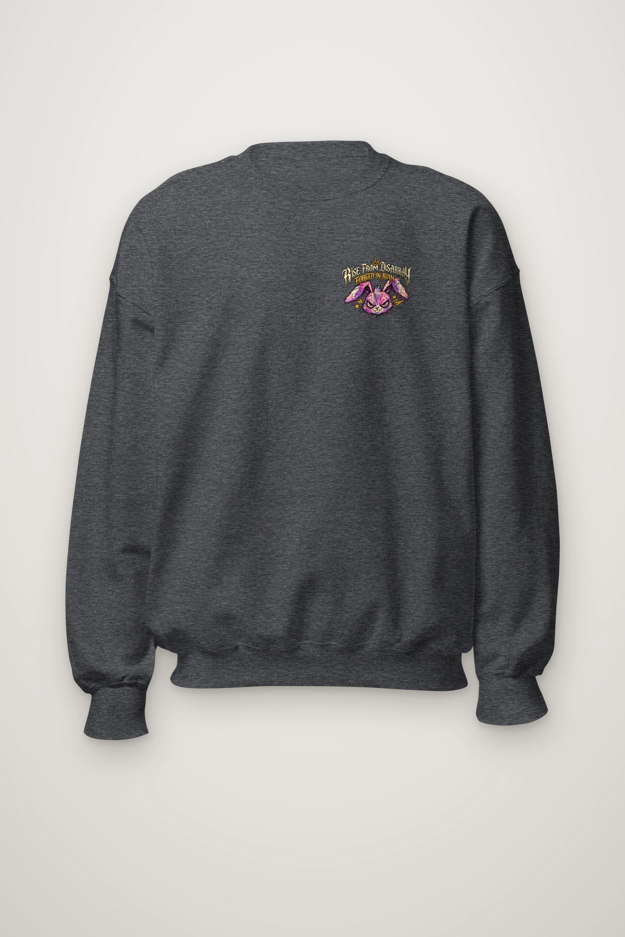 "Reborn Chaos Rabbit" Heavy Blend Unisex Crewneck Sweatshirt