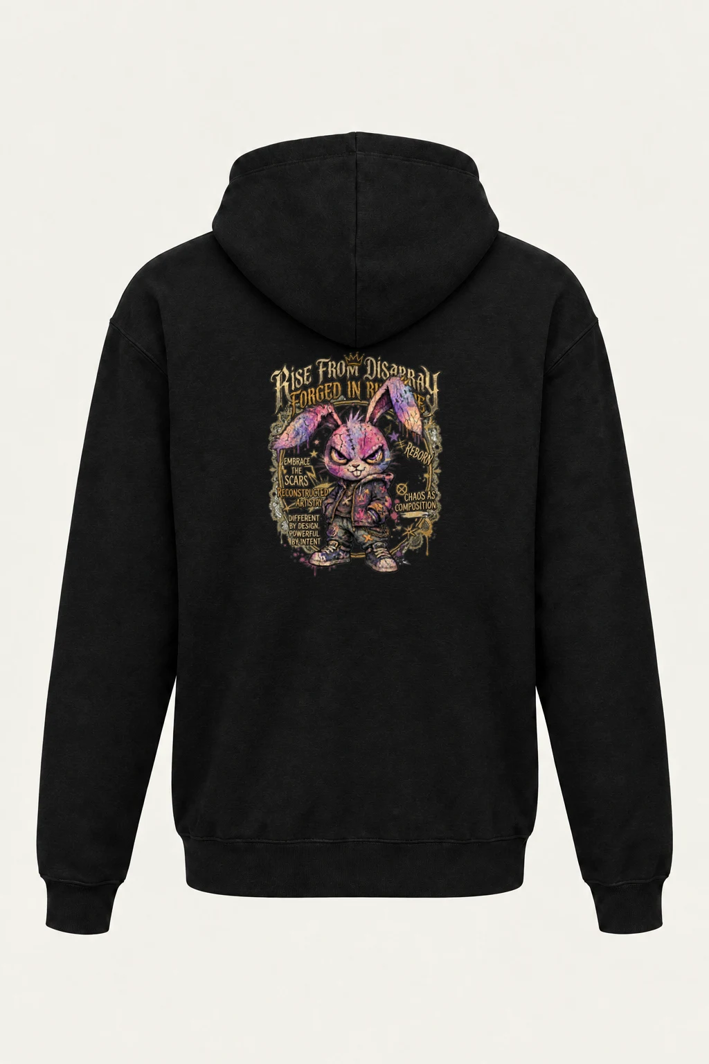 "Reborn Chaos Rabbit" Heavy Blend Unisex Pullover Hoodie | Gildan 18500