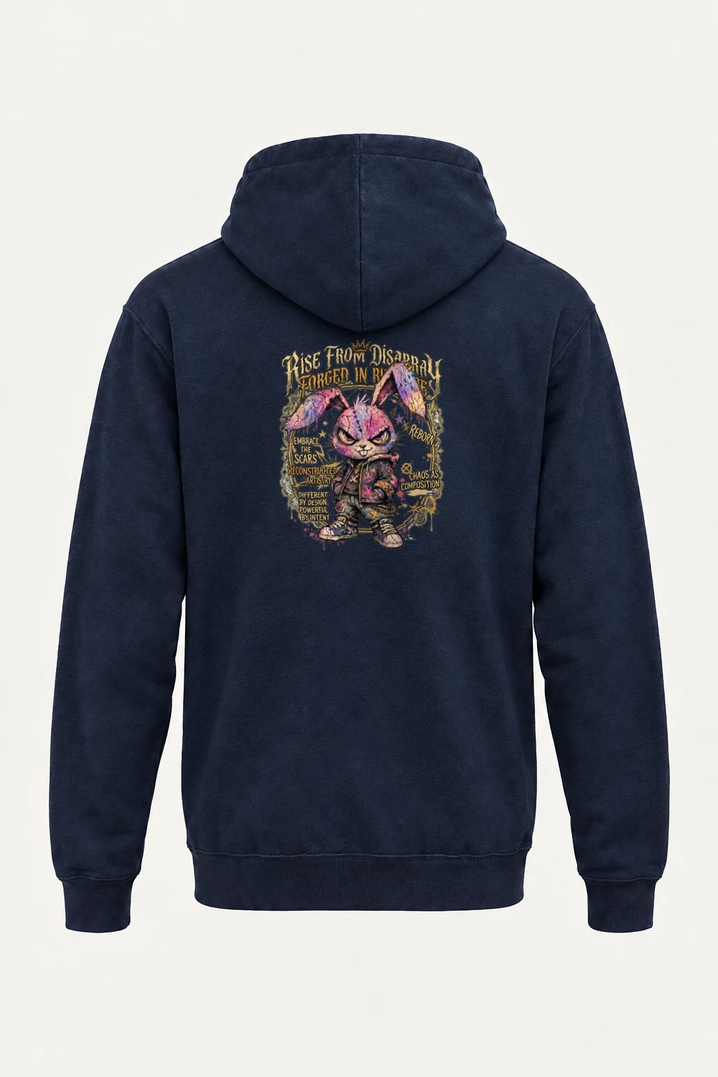 "Reborn Chaos Rabbit" Heavy Blend Unisex Pullover Hoodie | Gildan 18500
