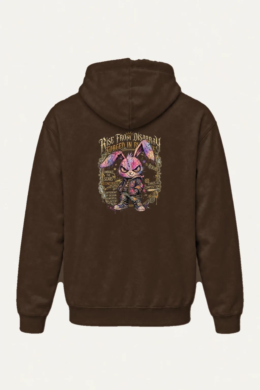 "Reborn Chaos Rabbit" Heavy Blend Unisex Pullover Hoodie | Gildan 18500