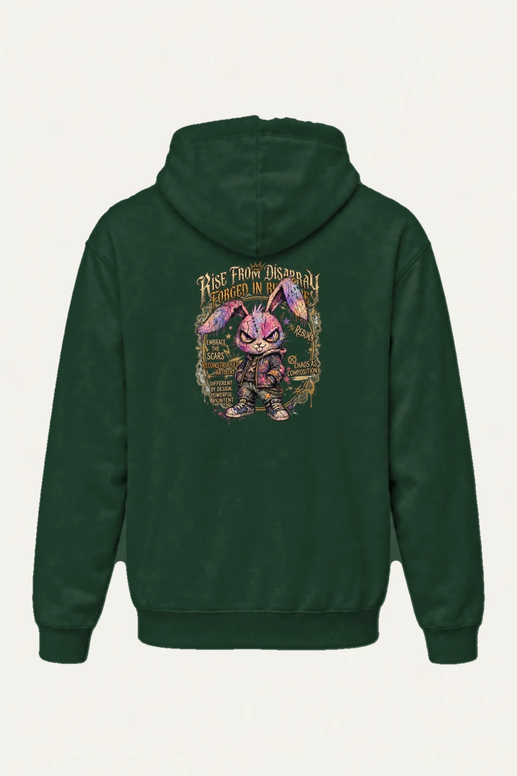 "Reborn Chaos Rabbit" Heavy Blend Unisex Pullover Hoodie | Gildan 18500
