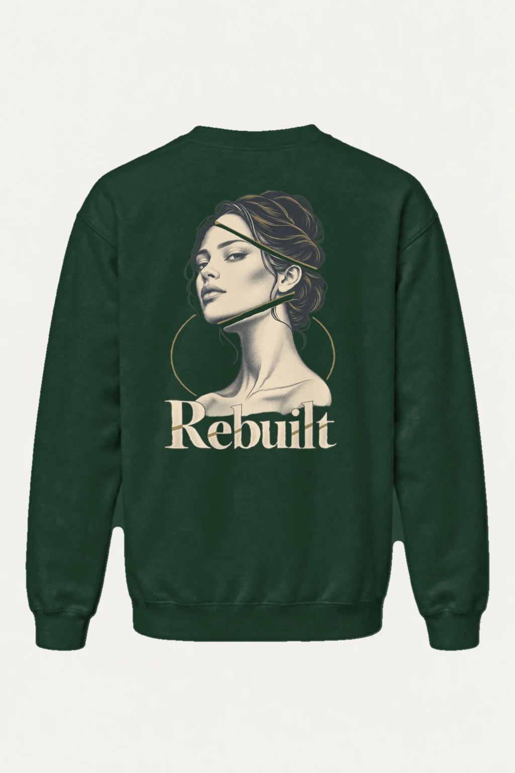 "Rebuilt Portrait" Heavy Blend Unisex Crewneck Sweatshirt | Gildan 18000