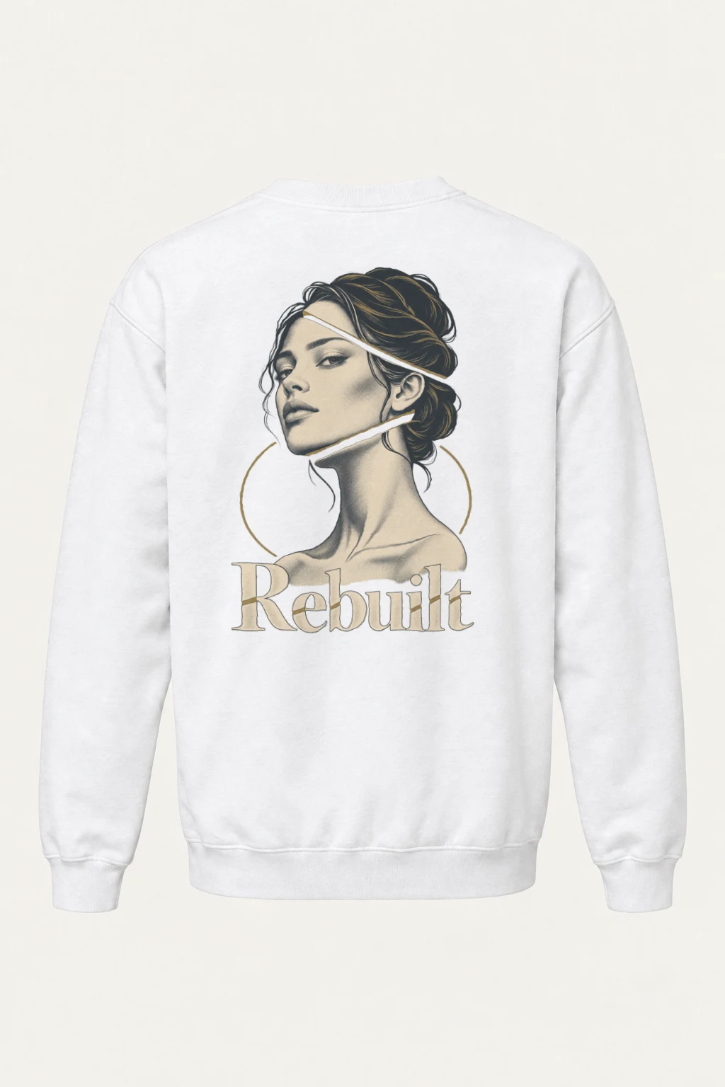 "Rebuilt Portrait" Heavy Blend Unisex Crewneck Sweatshirt | Gildan 18000