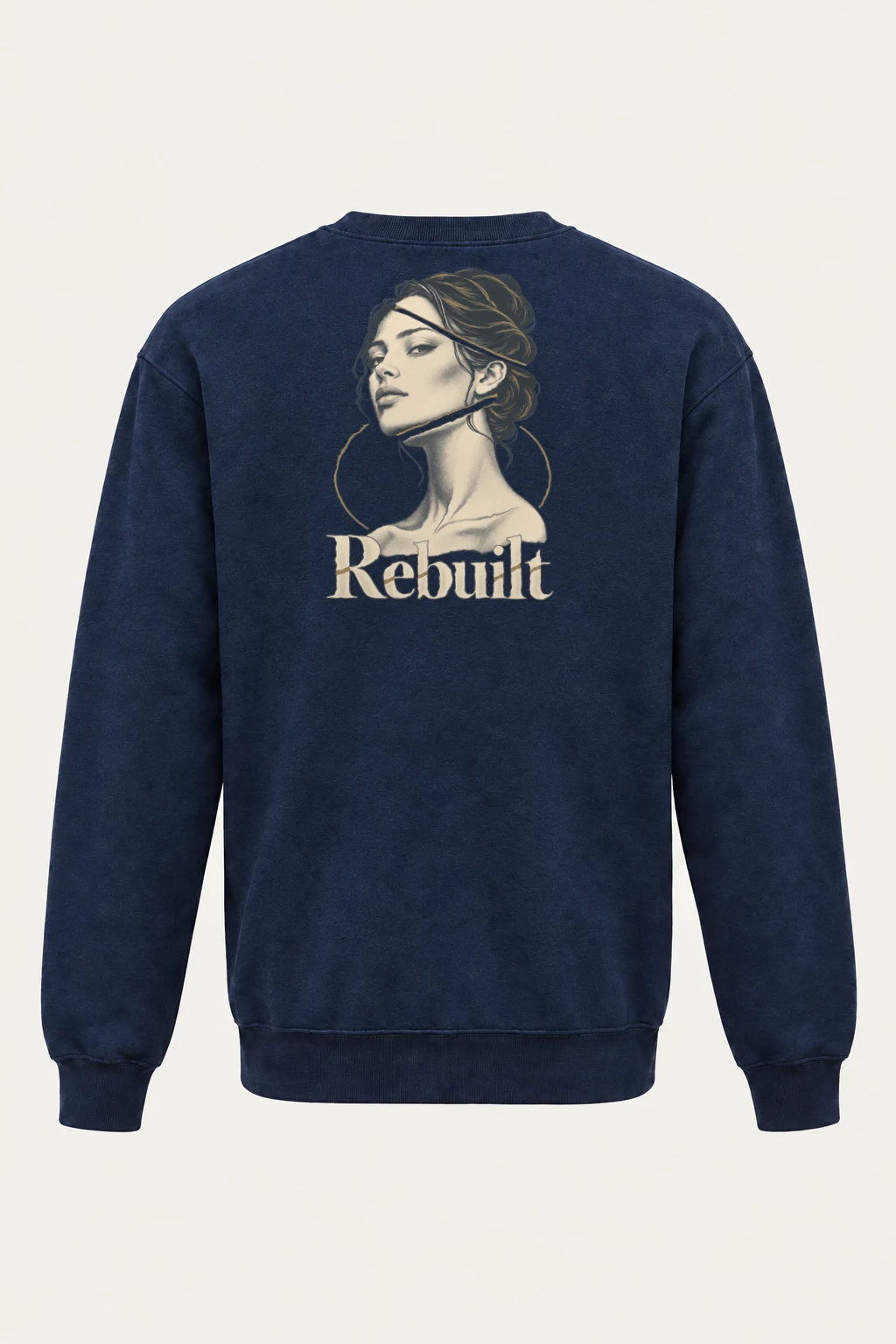 "Rebuilt Portrait" Heavy Blend Unisex Crewneck Sweatshirt | Gildan 18000