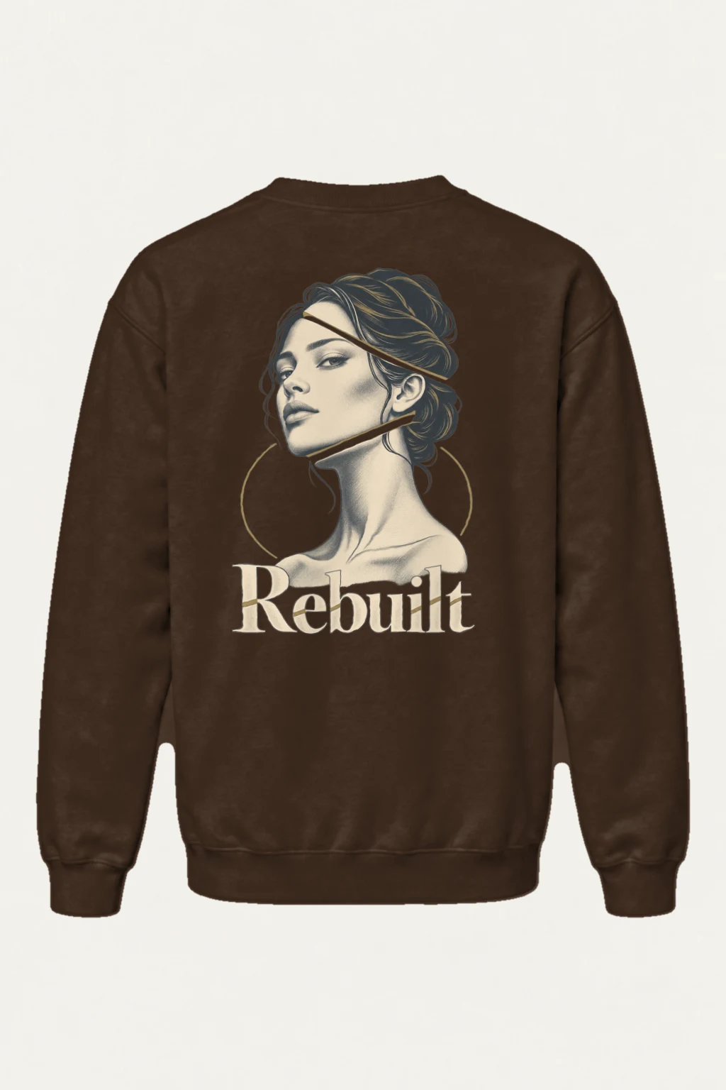 "Rebuilt Portrait" Heavy Blend Unisex Crewneck Sweatshirt | Gildan 18000