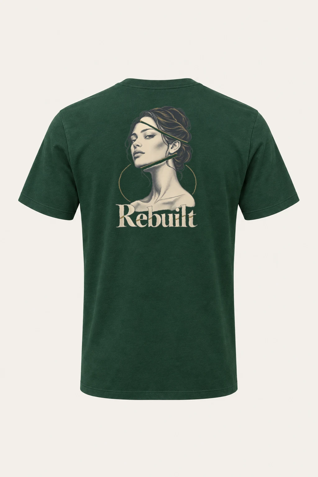 "Rebuilt Portrait" Heavyweight Unisex Crewneck T-shirt | Gildan 5000
