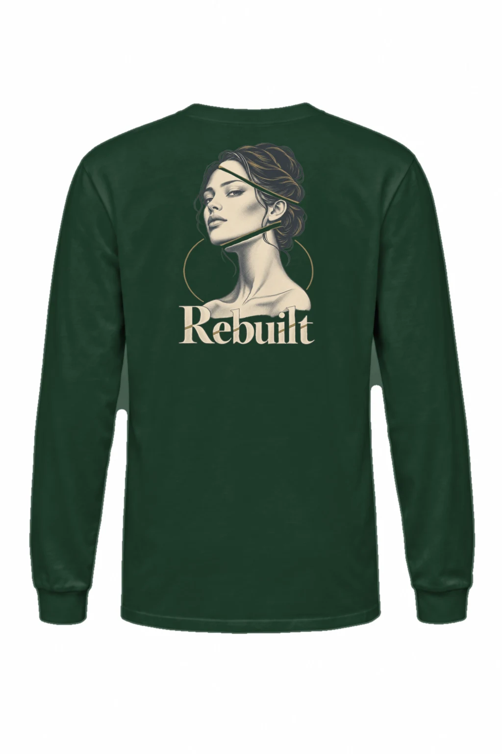 "Rebuilt Portrait" Unisex Longsleeve T-shirt | Gildan 2400