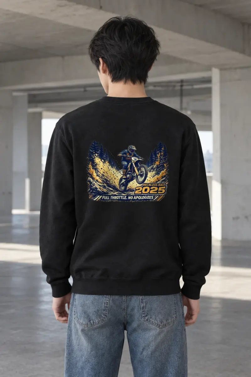 "Reckless Race" Heavy Blend Unisex Crewneck Sweatshirt