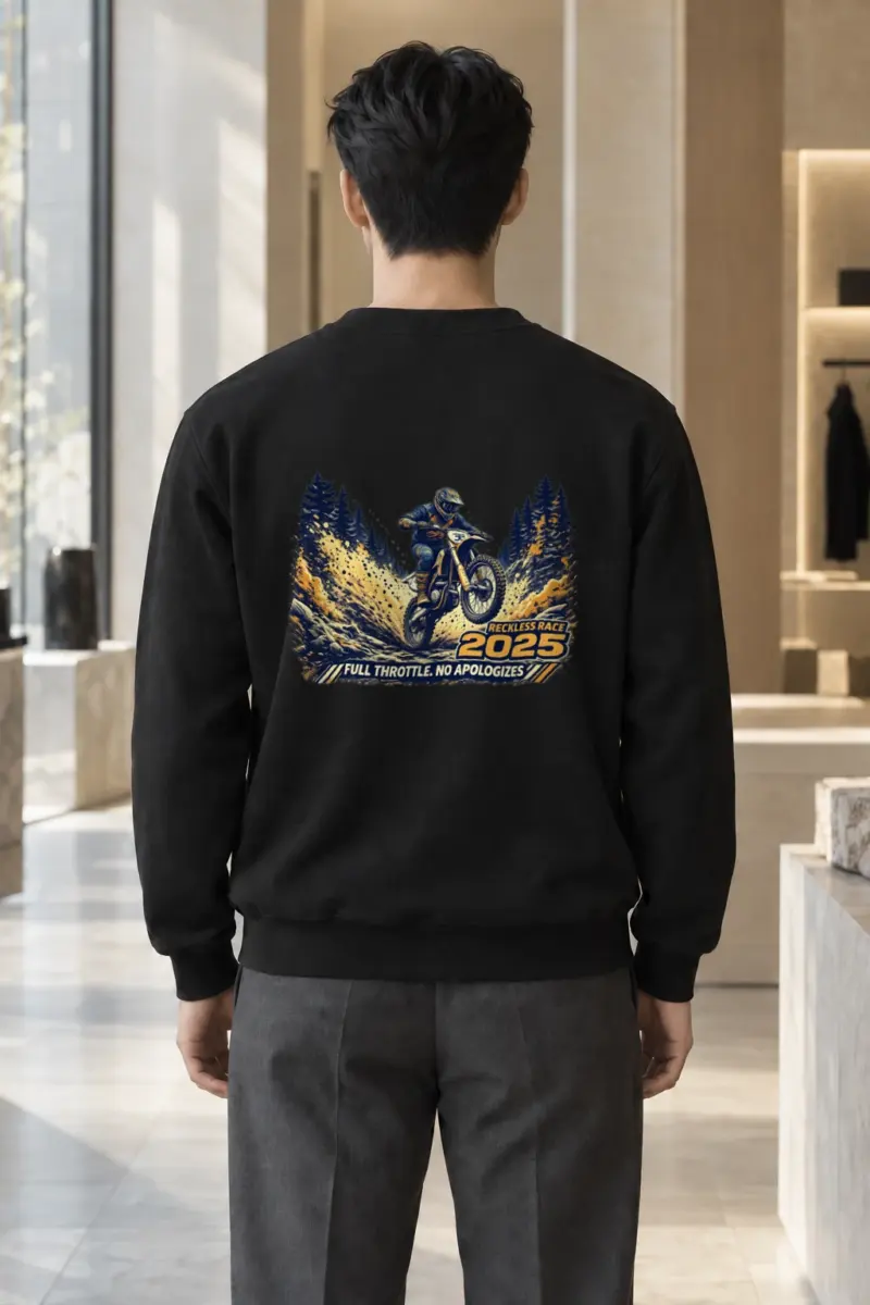 "Reckless Race" Heavy Blend Unisex Crewneck Sweatshirt | Gildan 18000