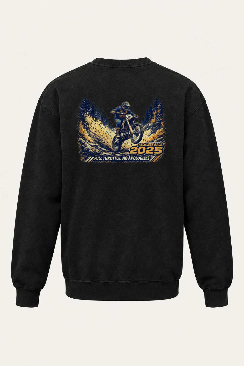 "Reckless Race" Heavy Blend Unisex Crewneck Sweatshirt | Gildan 18000