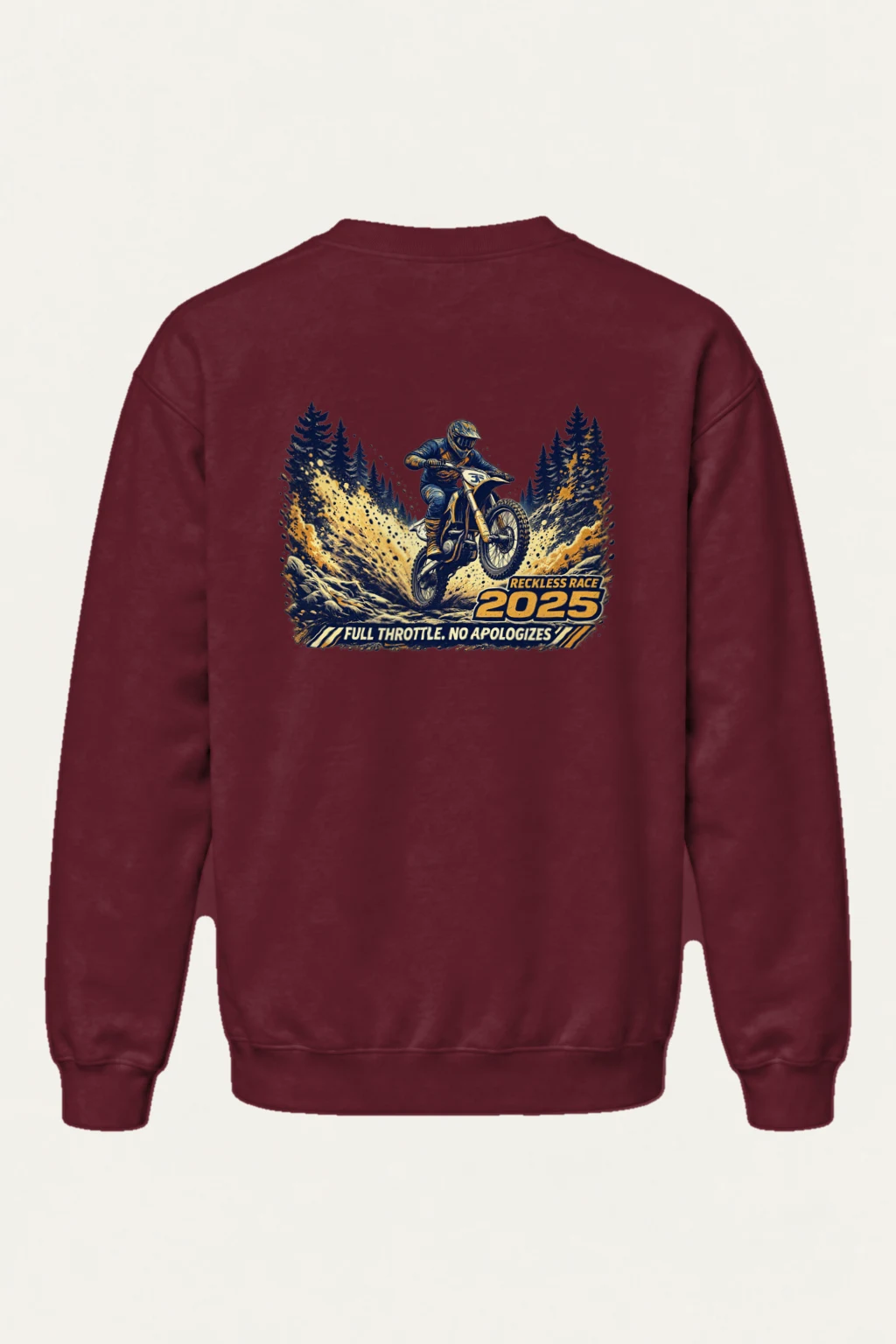 "Reckless Race" Heavy Blend Unisex Crewneck Sweatshirt | Gildan 18000