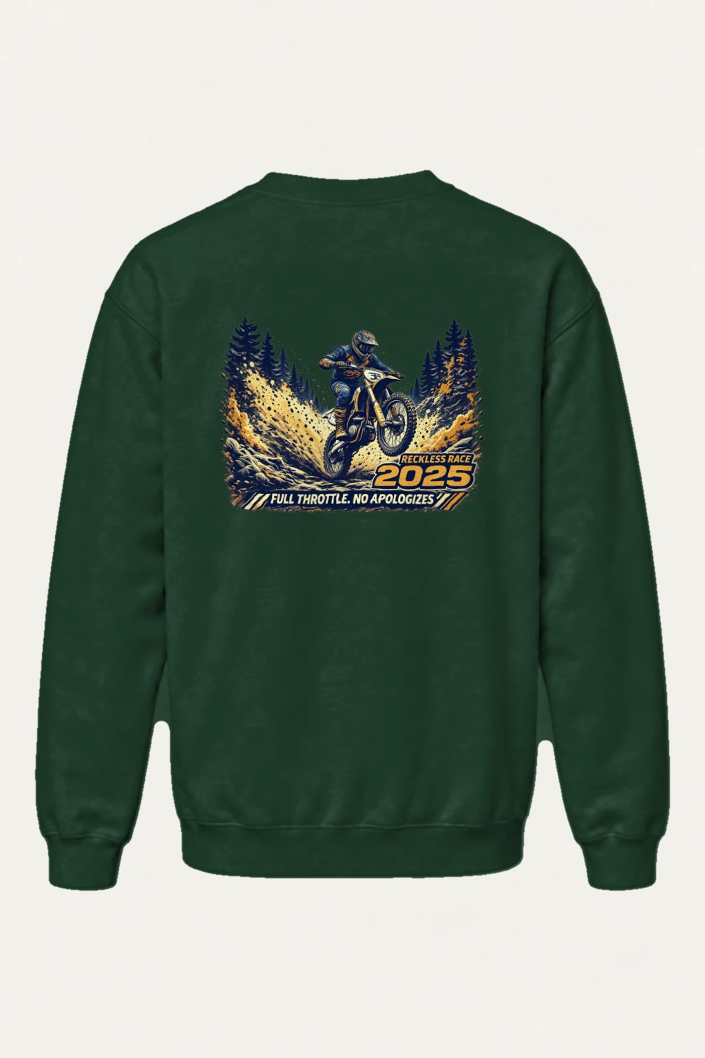 "Reckless Race" Heavy Blend Unisex Crewneck Sweatshirt | Gildan 18000