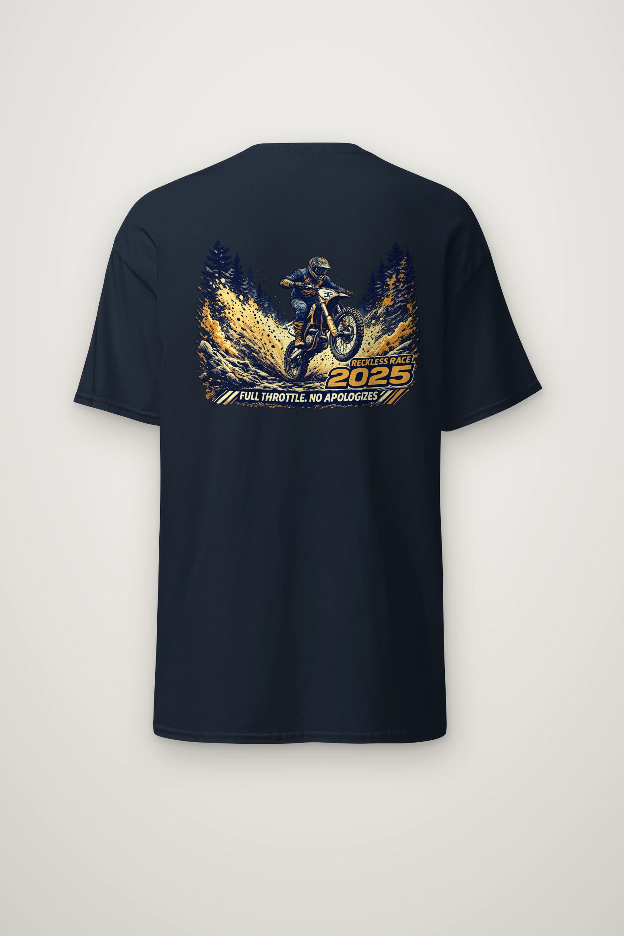 "Reckless Race" Heavyweight Unisex Crewneck T-shirt