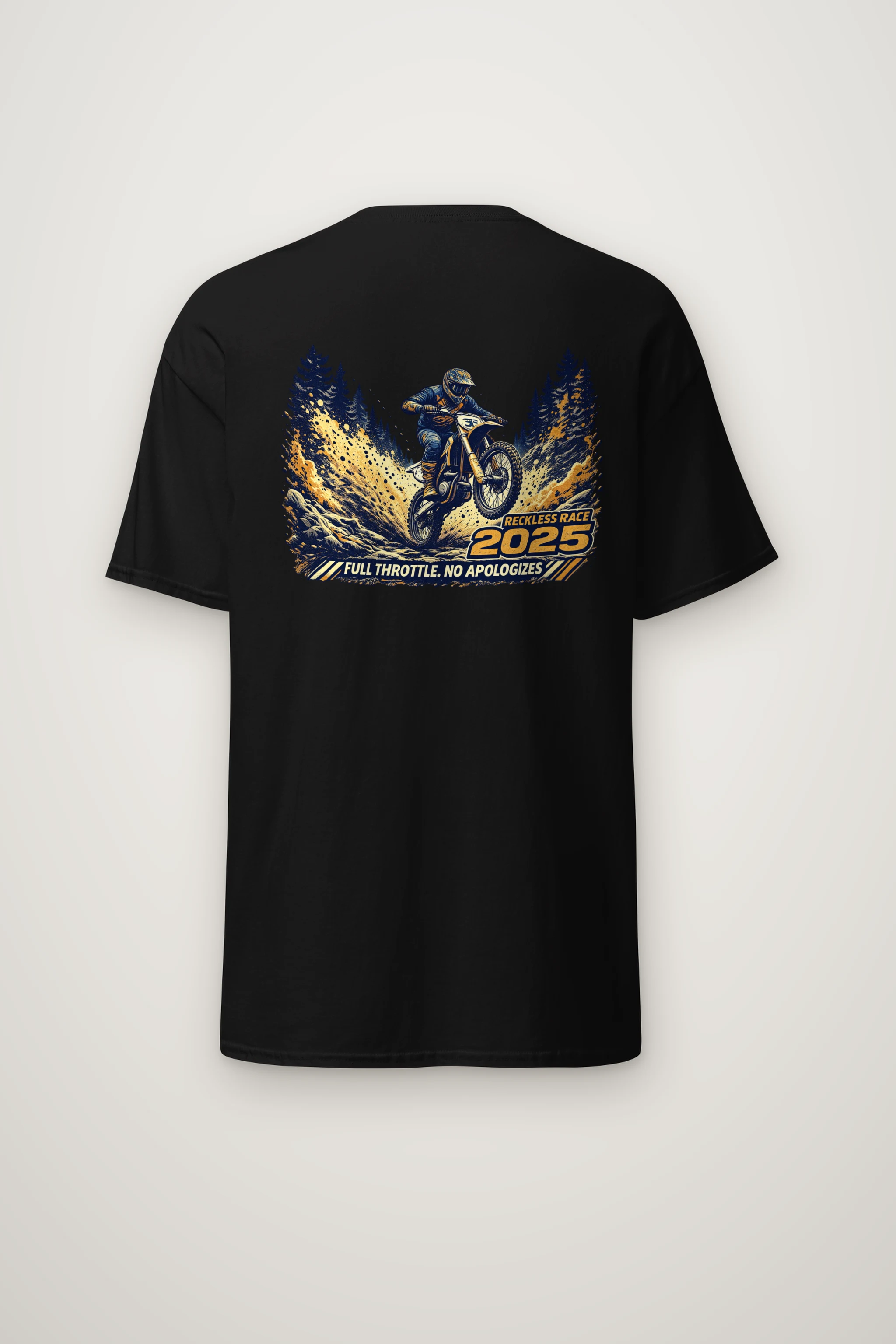 "Reckless Race" Heavyweight Unisex Crewneck T-shirt
