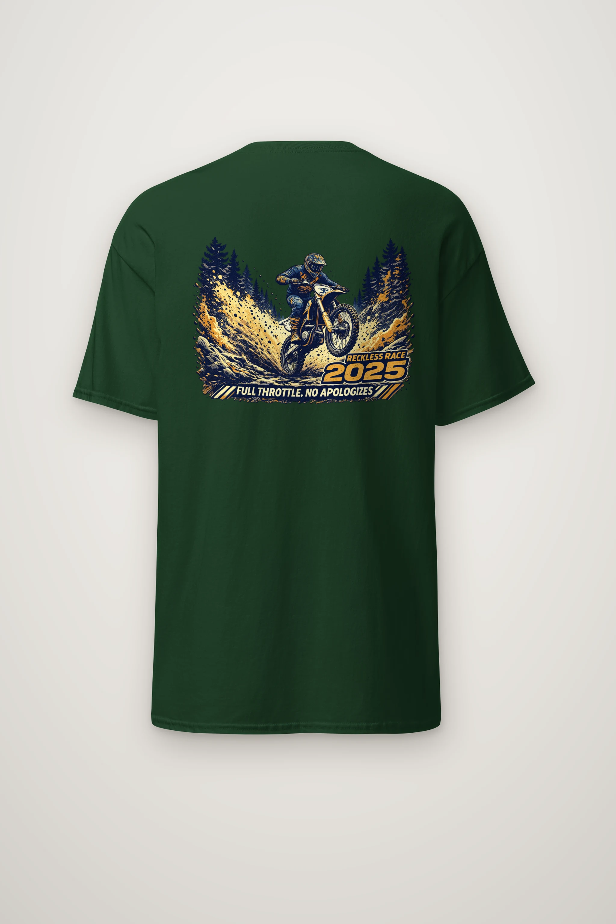"Reckless Race" Heavyweight Unisex Crewneck T-shirt