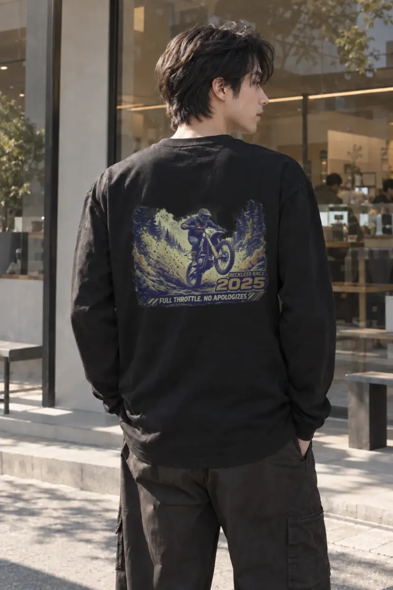 "Reckless Race" Unisex Longsleeve T-shirt | Gildan 2400