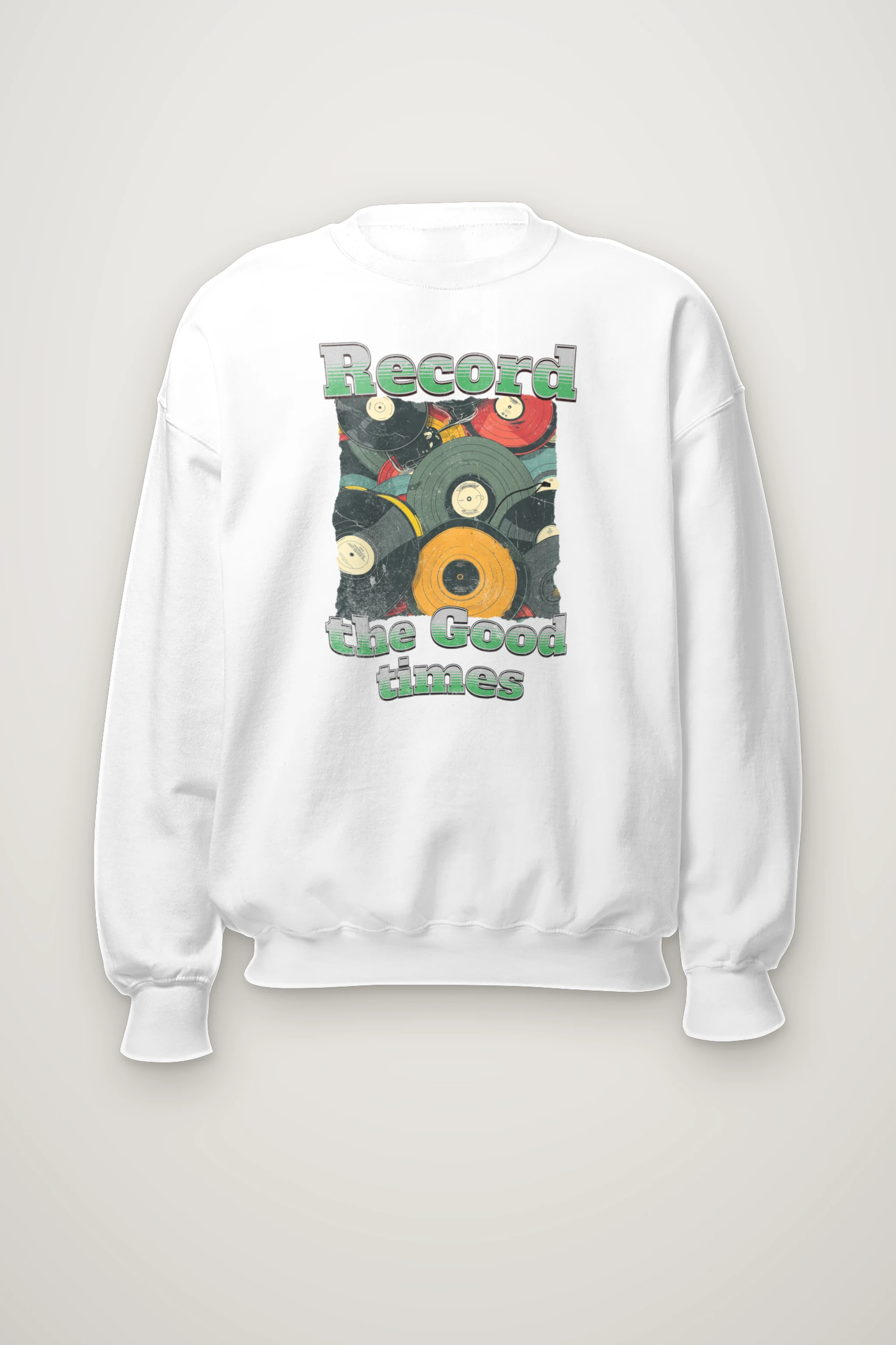 "Record The Good Times" Heavy Blend Unisex Crewneck Sweatshirt