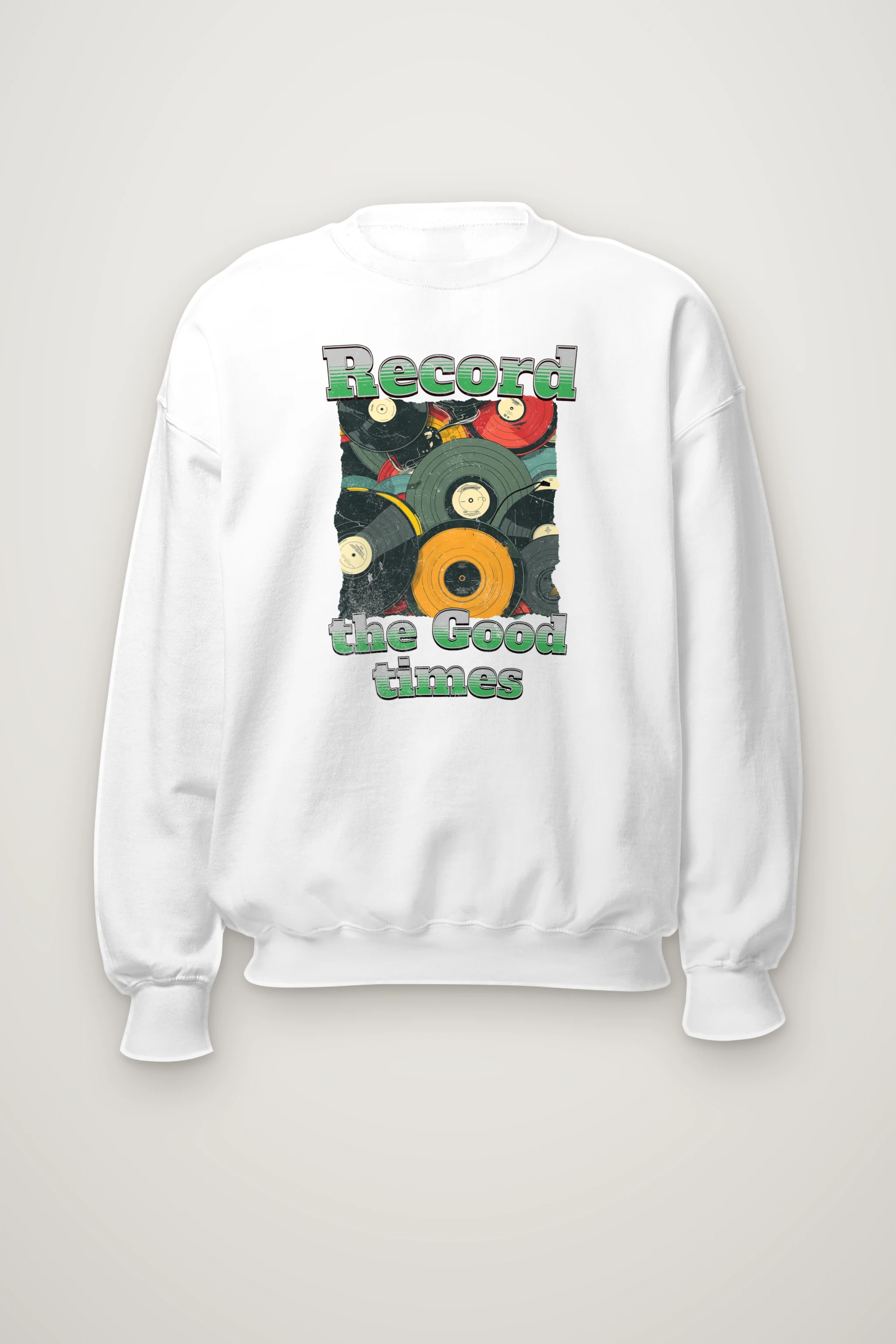 "Record The Good Times" Heavy Blend Unisex Crewneck Sweatshirt