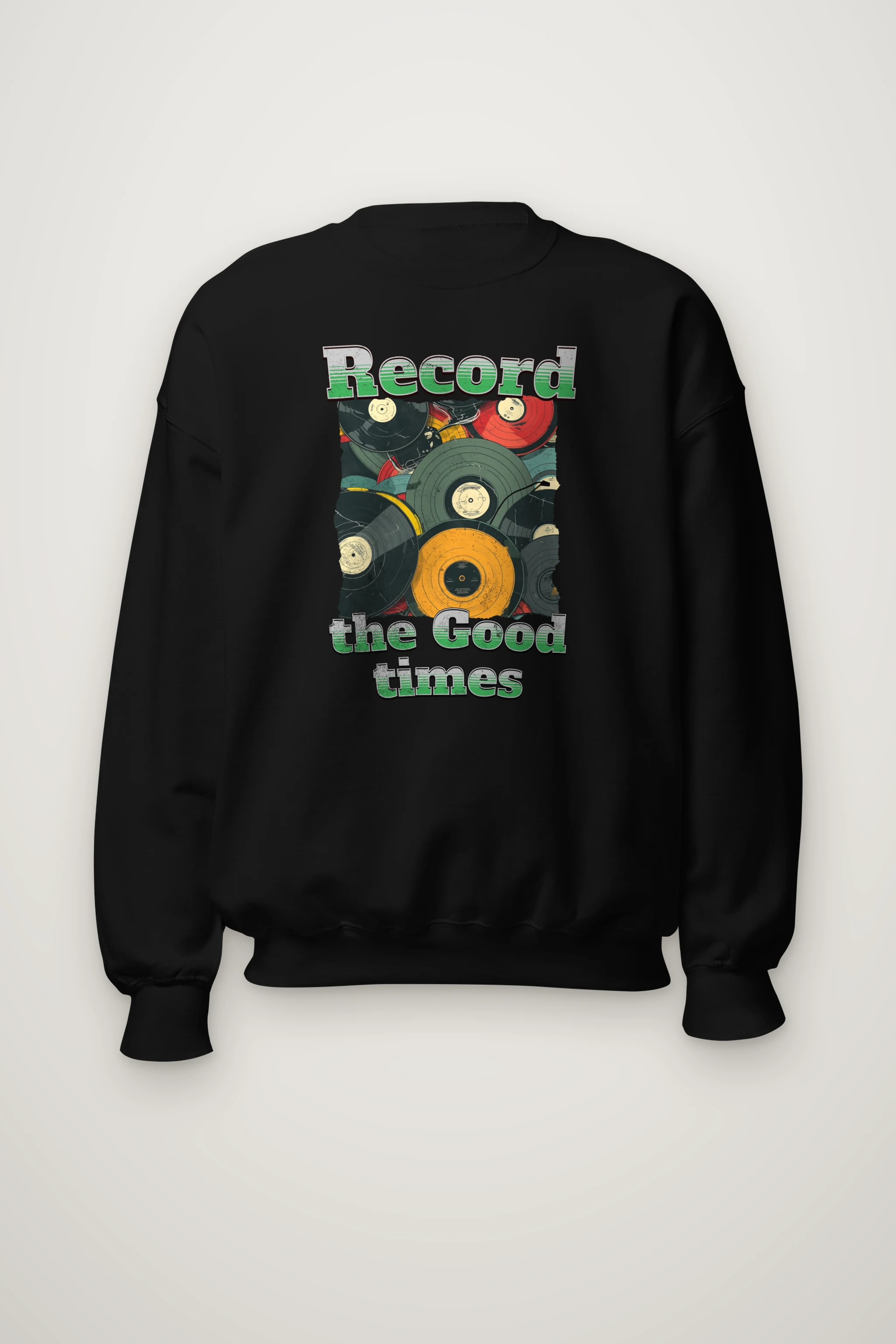 "Record The Good Times" Heavy Blend Unisex Crewneck Sweatshirt