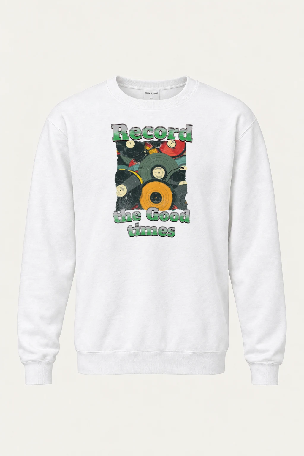 "Record The Good Times" Heavy Blend Unisex Crewneck Sweatshirt | Gildan 18000