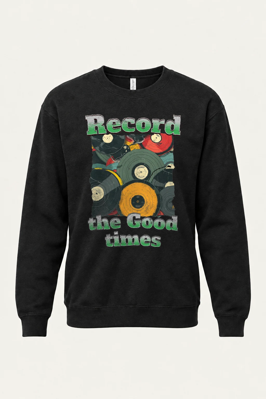 "Record The Good Times" Heavy Blend Unisex Crewneck Sweatshirt | Gildan 18000