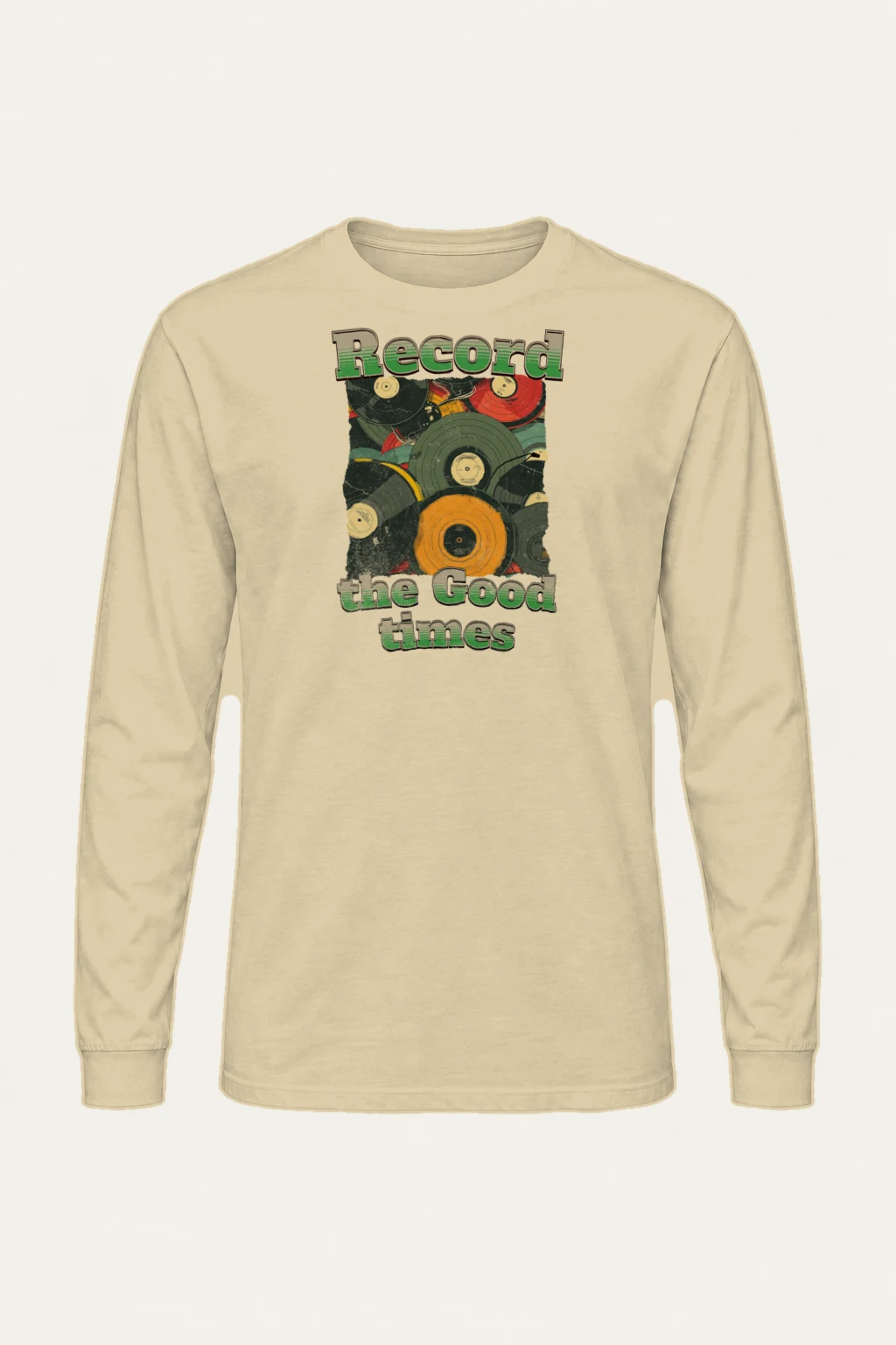 "Record The Good Times" Unisex Longsleeve T-shirt | Gildan 2400