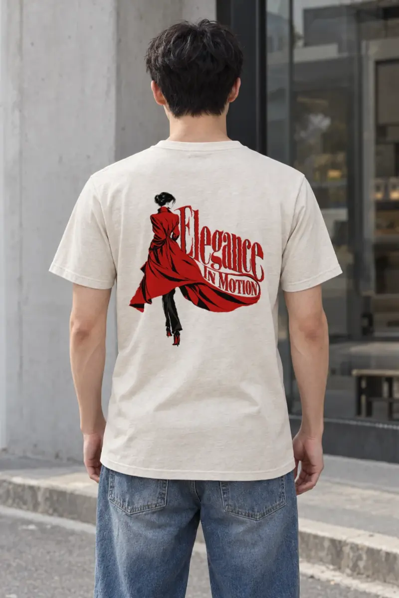 "Red Coat Reverie" Heavyweight Unisex Crewneck T-shirt | Gildan 5000