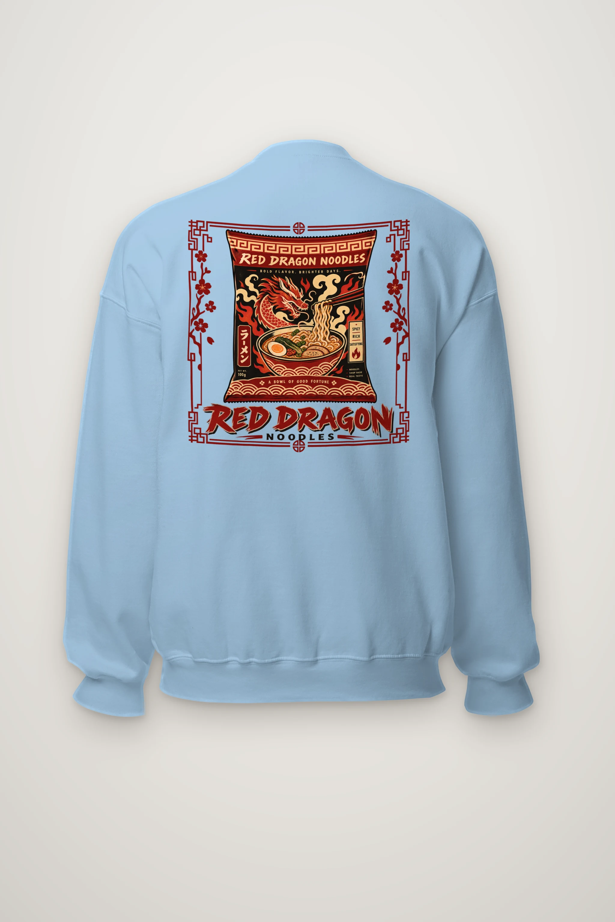 "Red Dragon Noodles" Heavy Blend Unisex Crewneck Sweatshirt
