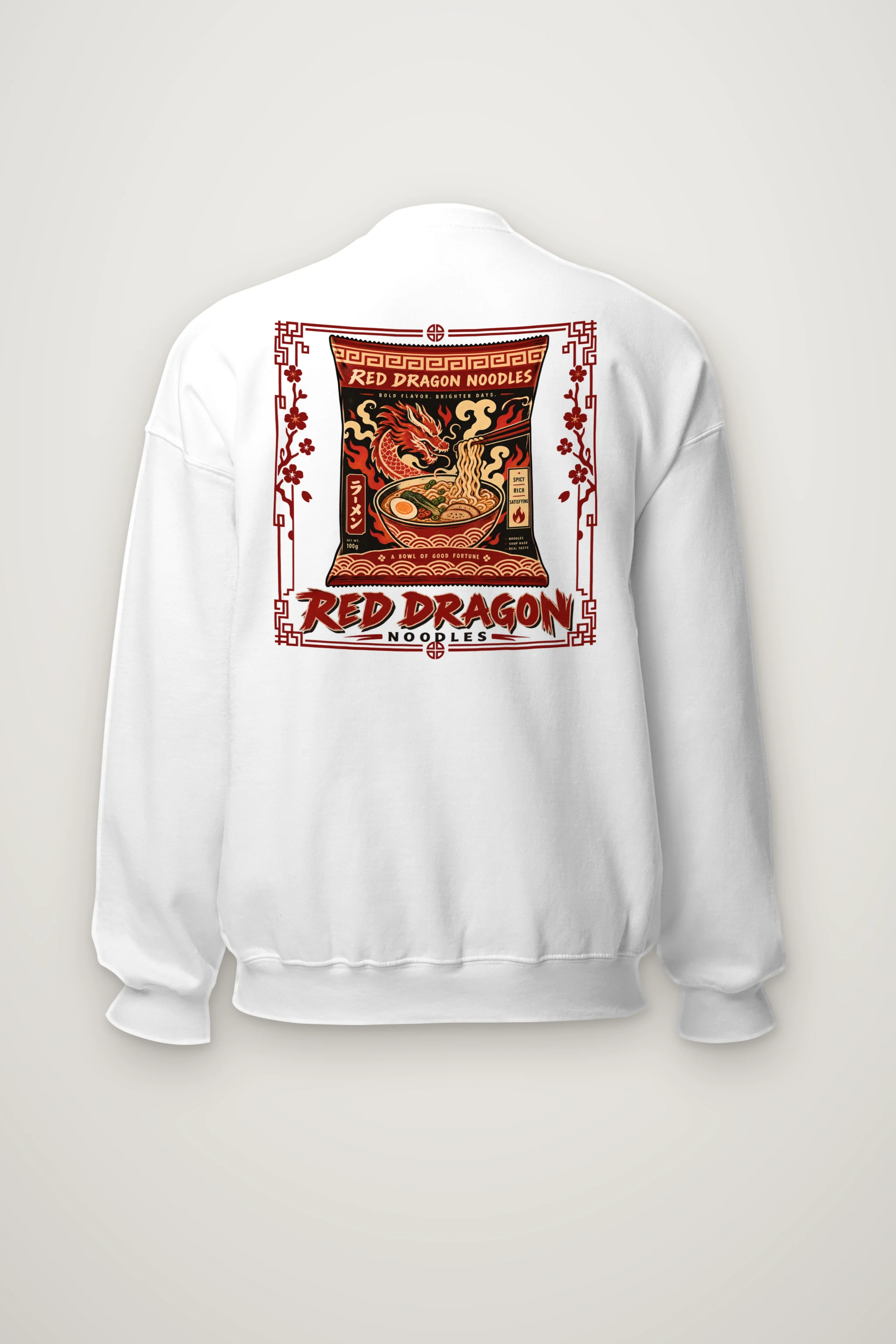 "Red Dragon Noodles" Heavy Blend Unisex Crewneck Sweatshirt